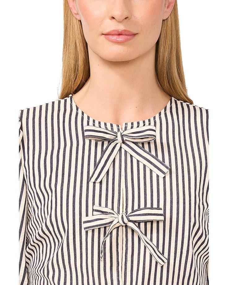 Mixed Media Tie Sleeve Top Product Image