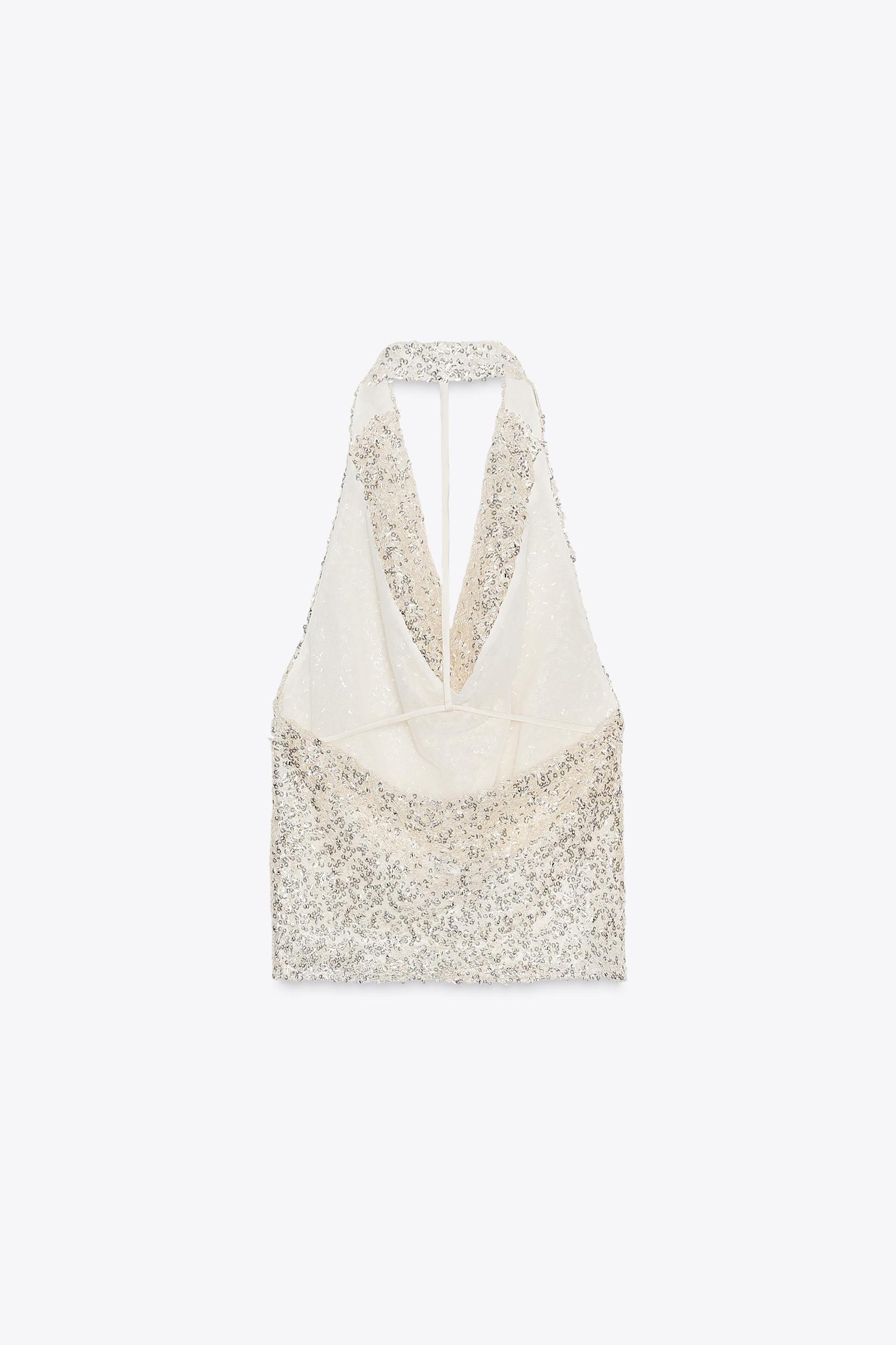 SEQUIN HALTER TOP Product Image
