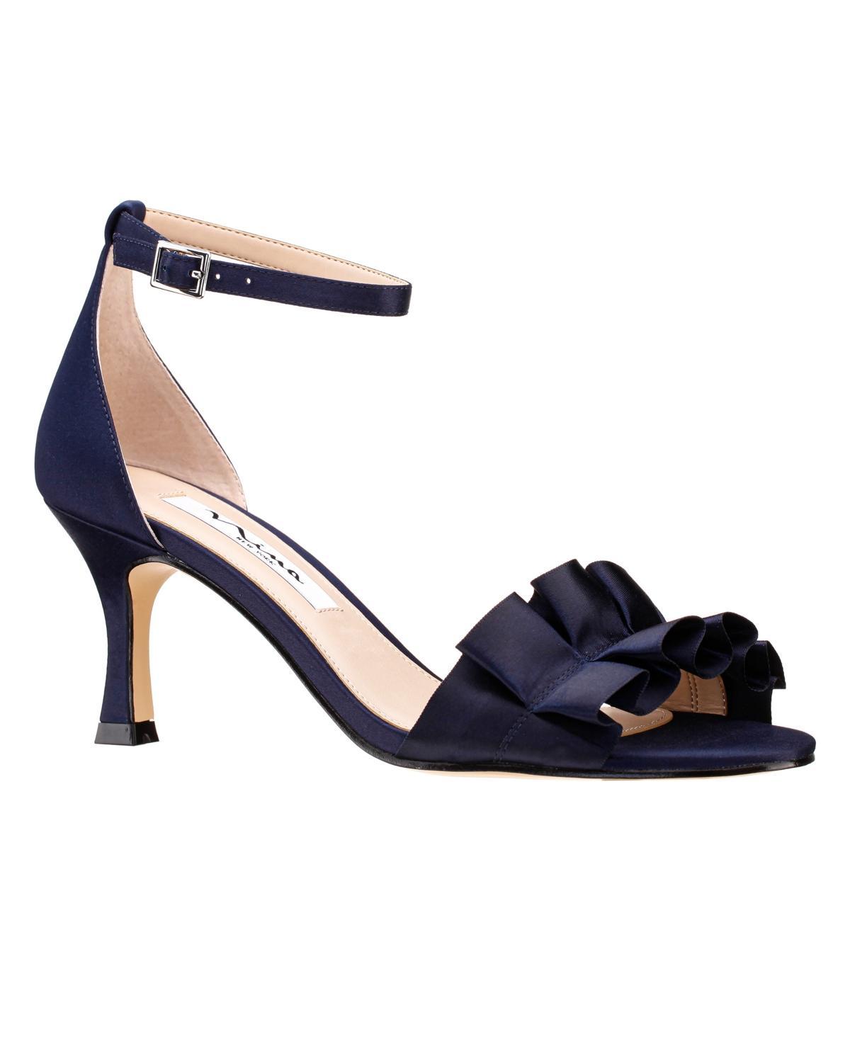 Nina Womens Lisa Mid Heel with Ruffle Sandal Product Image