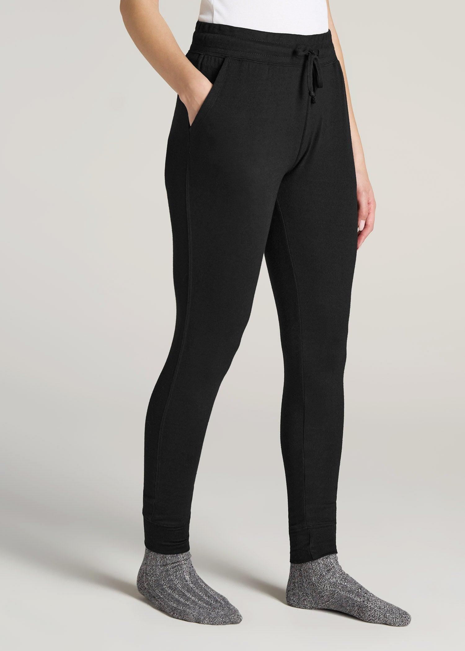 Cozy Lounge Joggers for Tall Women in Black Product Image