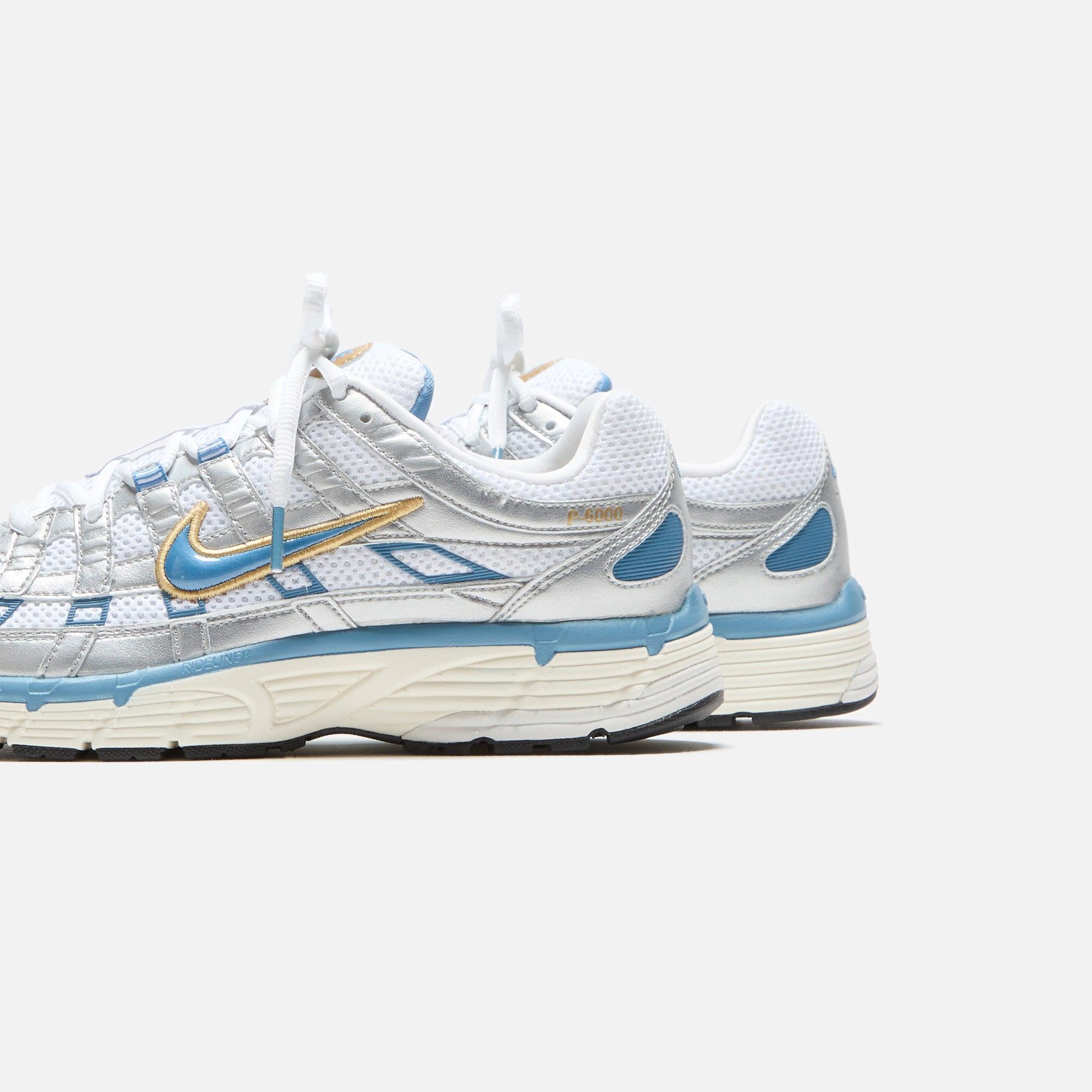 Nike P-6000 - White / Aegean Storm / Metallic Silver Male Product Image