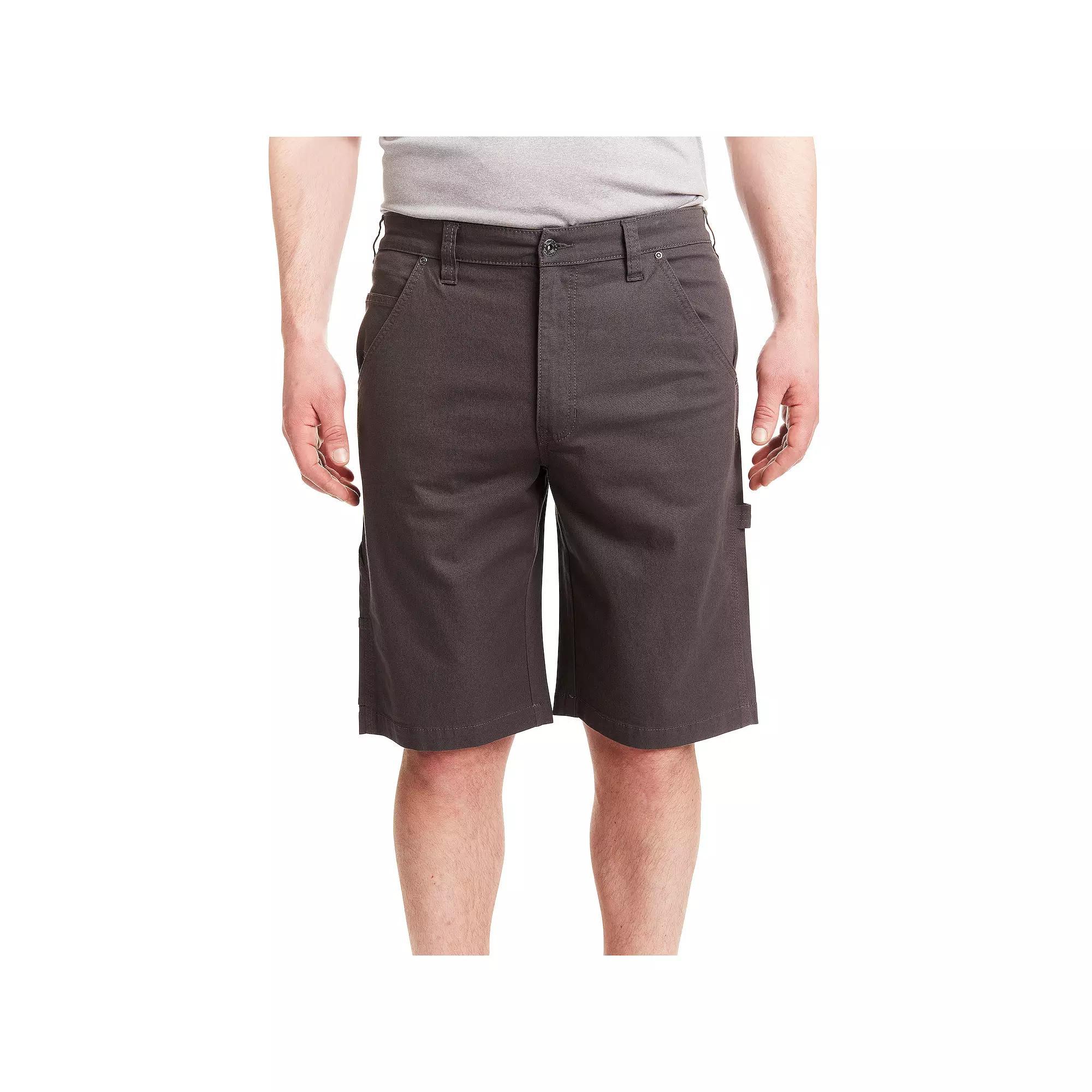 Men's Smith's Workwear Stretch Duck Carpenter Shorts, Size: 40, Dark Gray Product Image