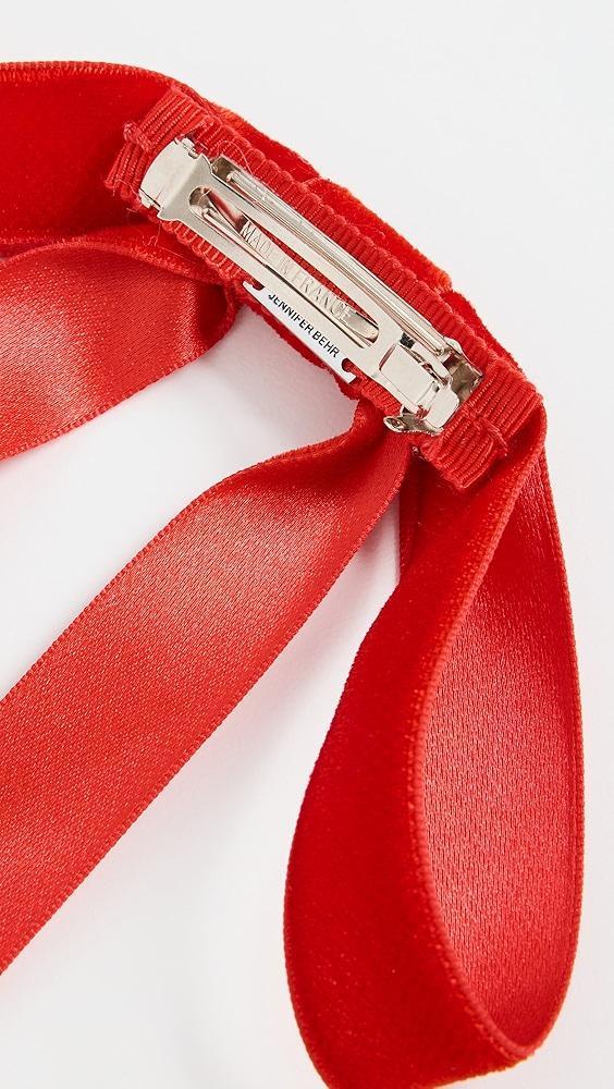 Jennifer Behr Aida Velvet Bow Barrette | Shopbop Product Image