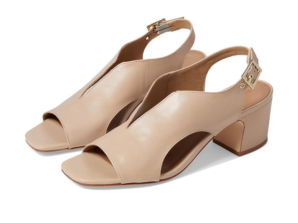 Womens Bedford Leather Mid Heel Sandals Product Image