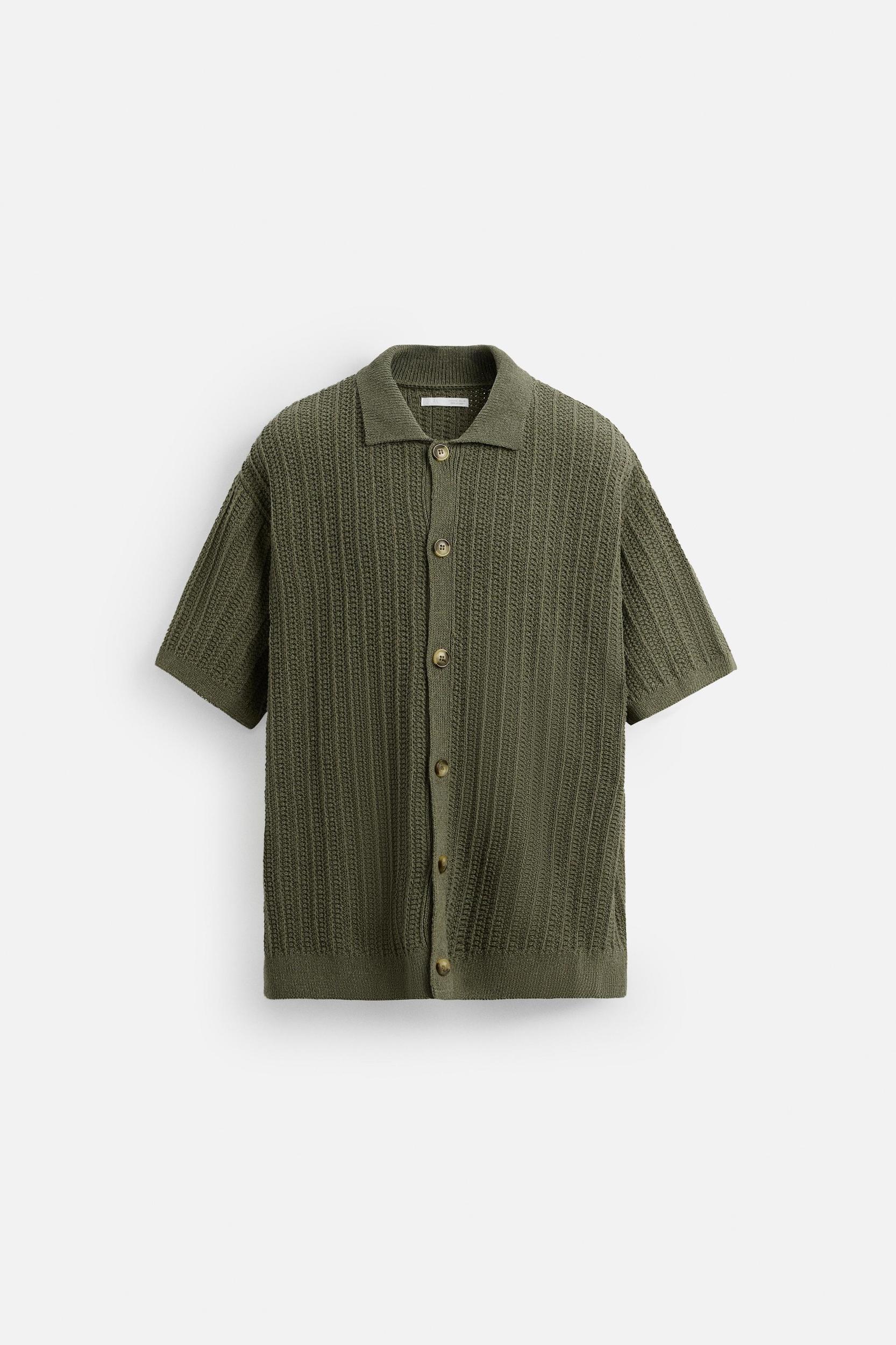 TEXTURED KNIT SHIRT Product Image