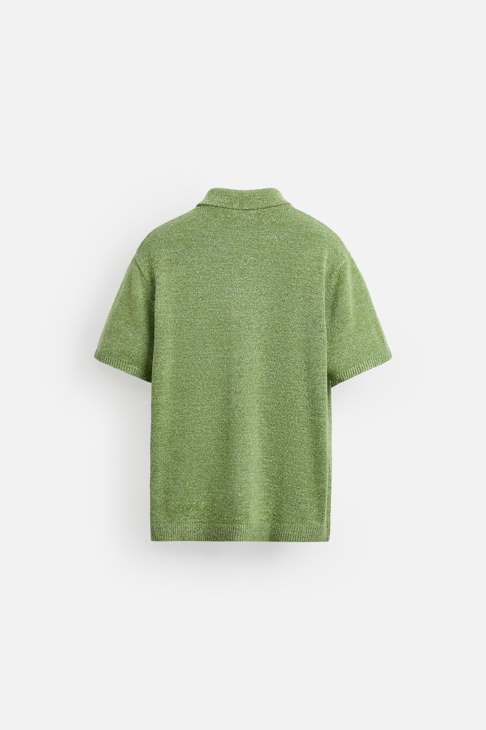 BOUCLÉ TEXTURED KNIT SHIRT Product Image
