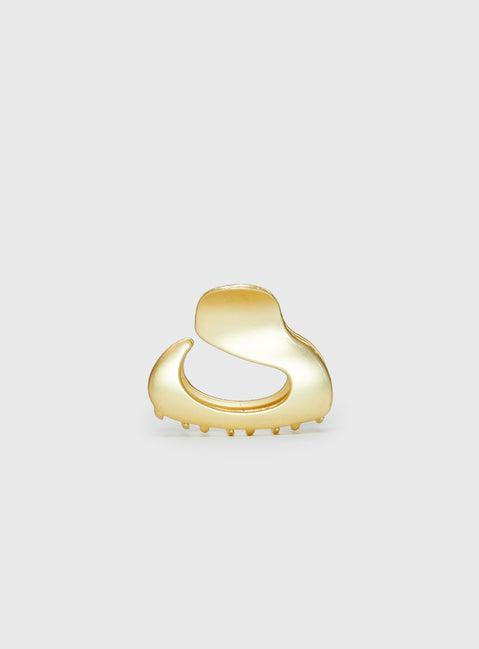 High Stakes Claw Clip Gold Product Image