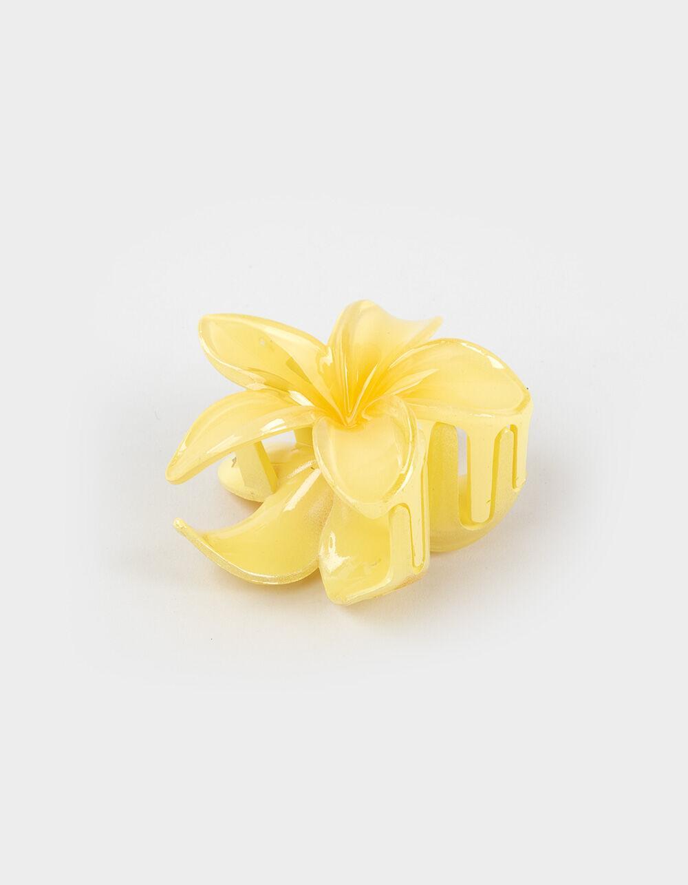 FULL TILT Hawaiian Floral Claw Clip - YELLOW Product Image