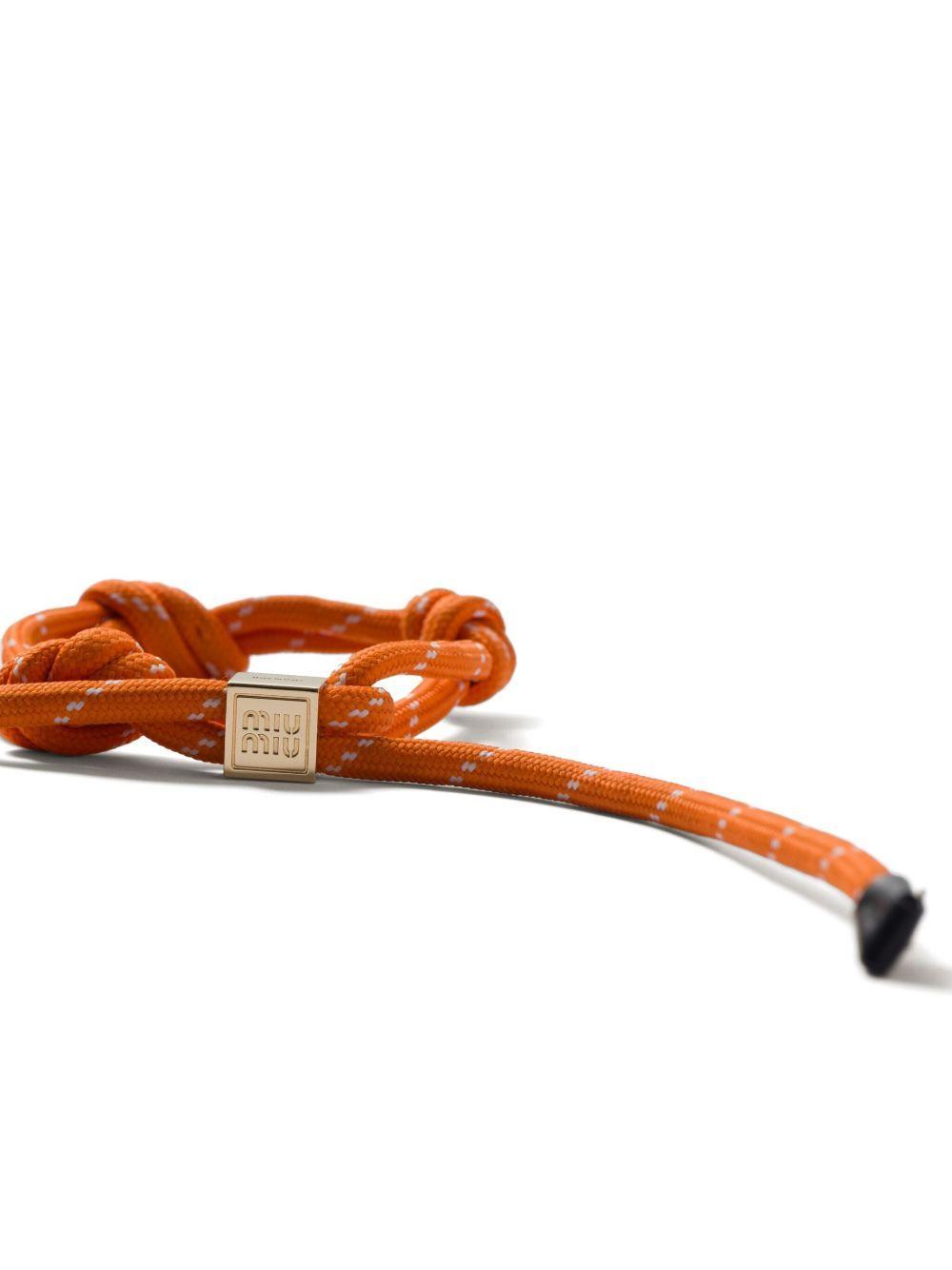 logo-charm rope bracelet Product Image