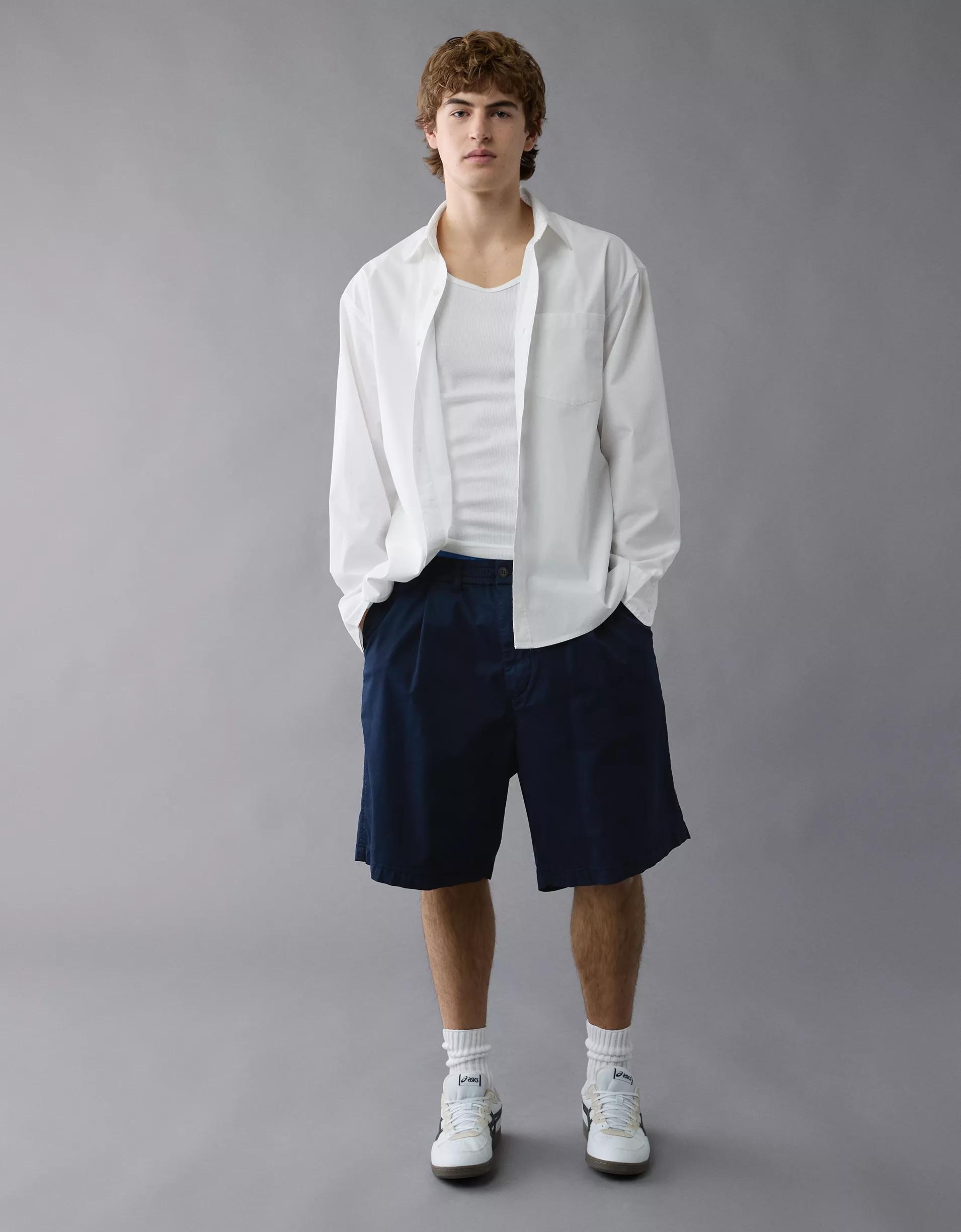 AE Everyday Poplin Button-Up Shirt Product Image
