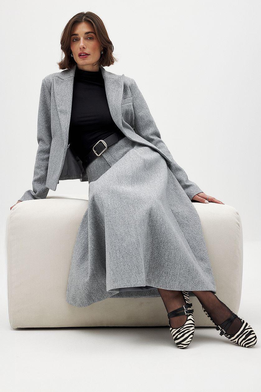 Mid Waist Midi Skirt Product Image