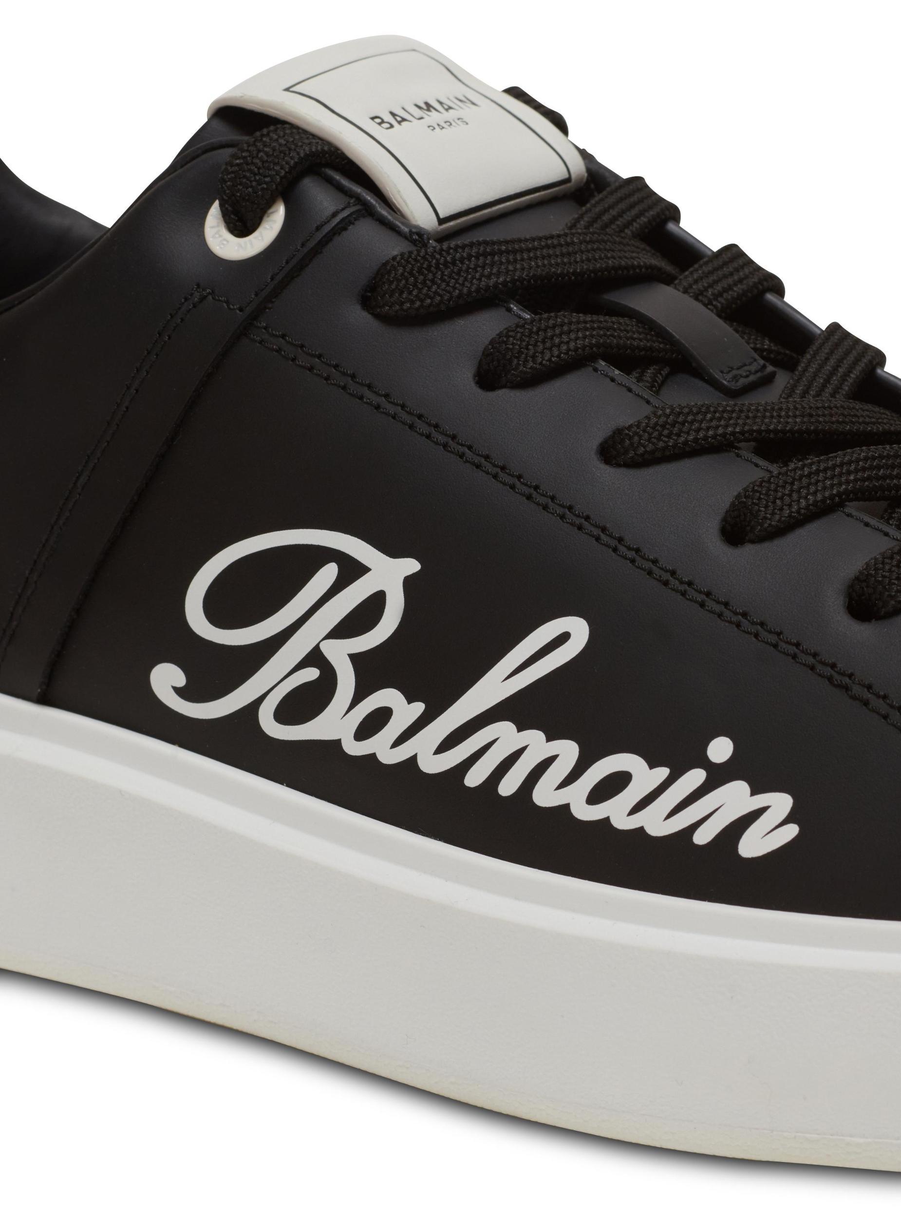 B-Court Balmain Signature calfskin sneakers Product Image