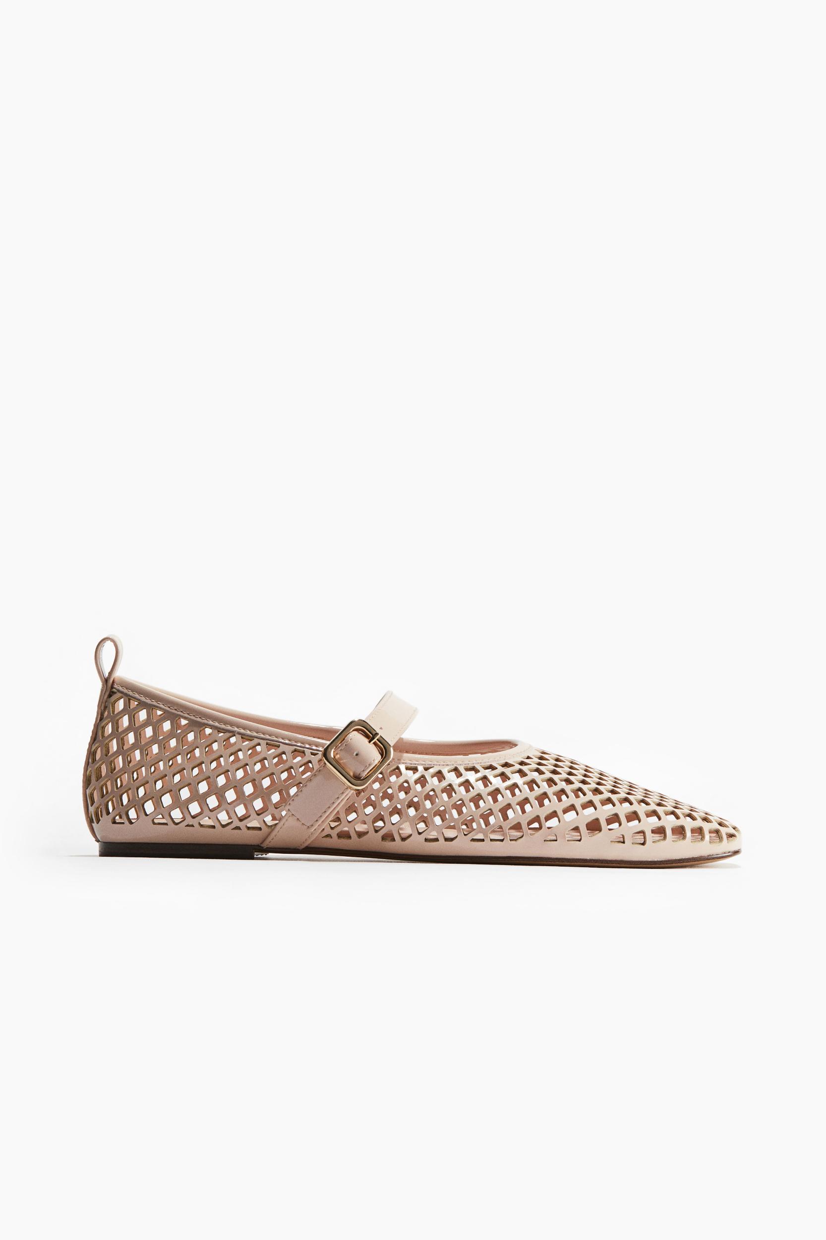 Perforated Mary Jane Ballet Flats Product Image