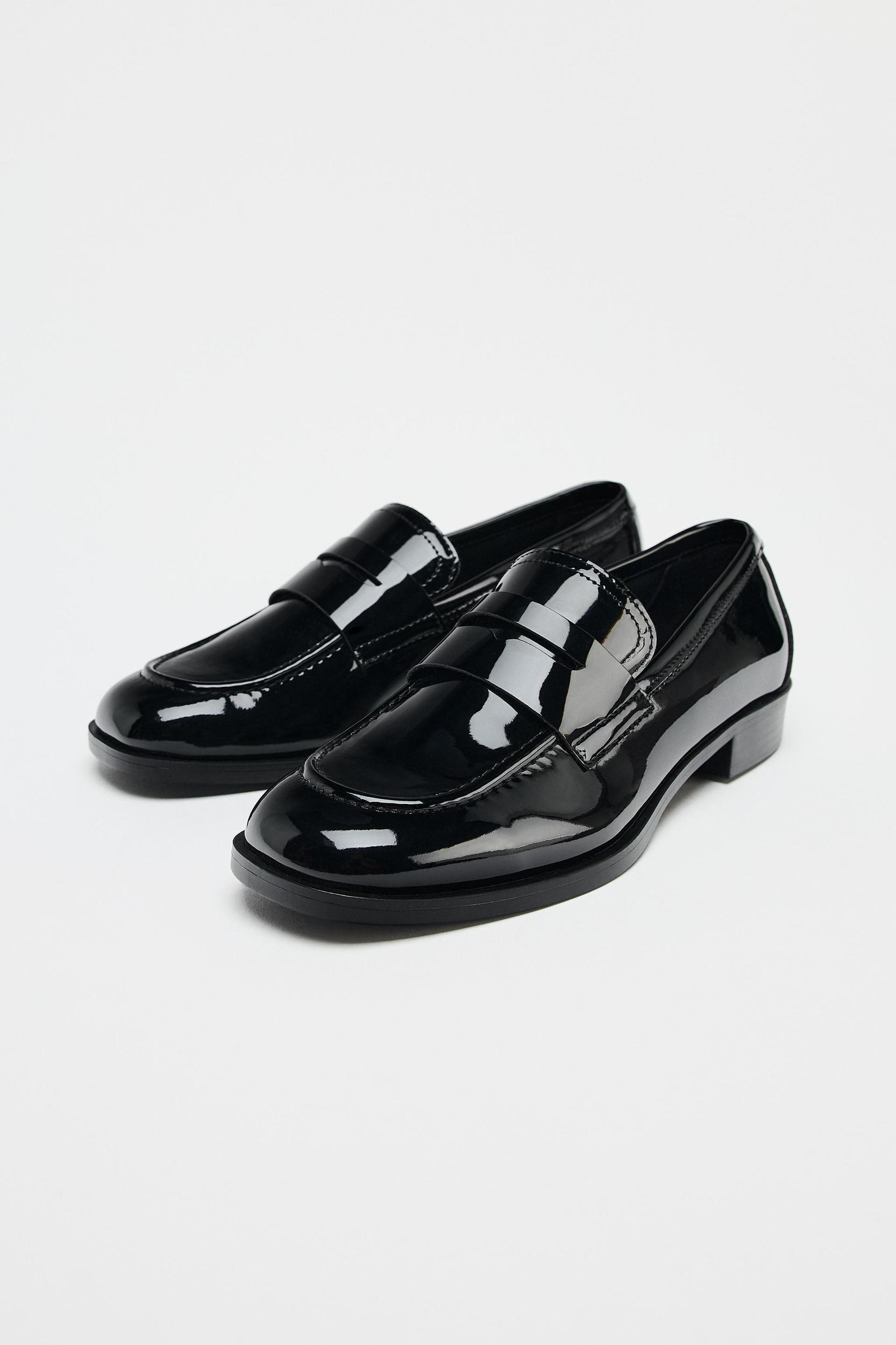 FAUX PATENT LEATHER MOCCASIN Product Image