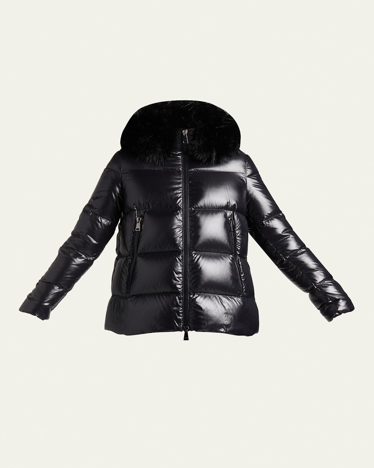 Womens Laiche Down Faux Fur-Trim Parka Product Image