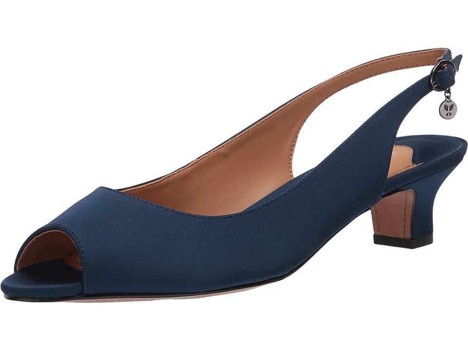 J. Renee Jenvey Satin Slingback Peep Toe Sandals Product Image