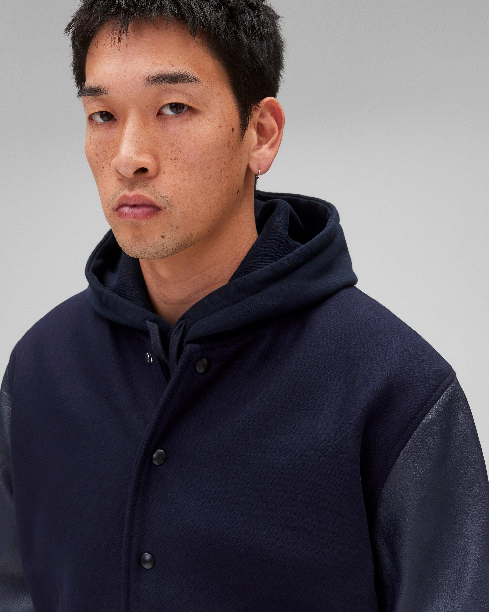 Melton Wool Varsity Jacket Male Product Image