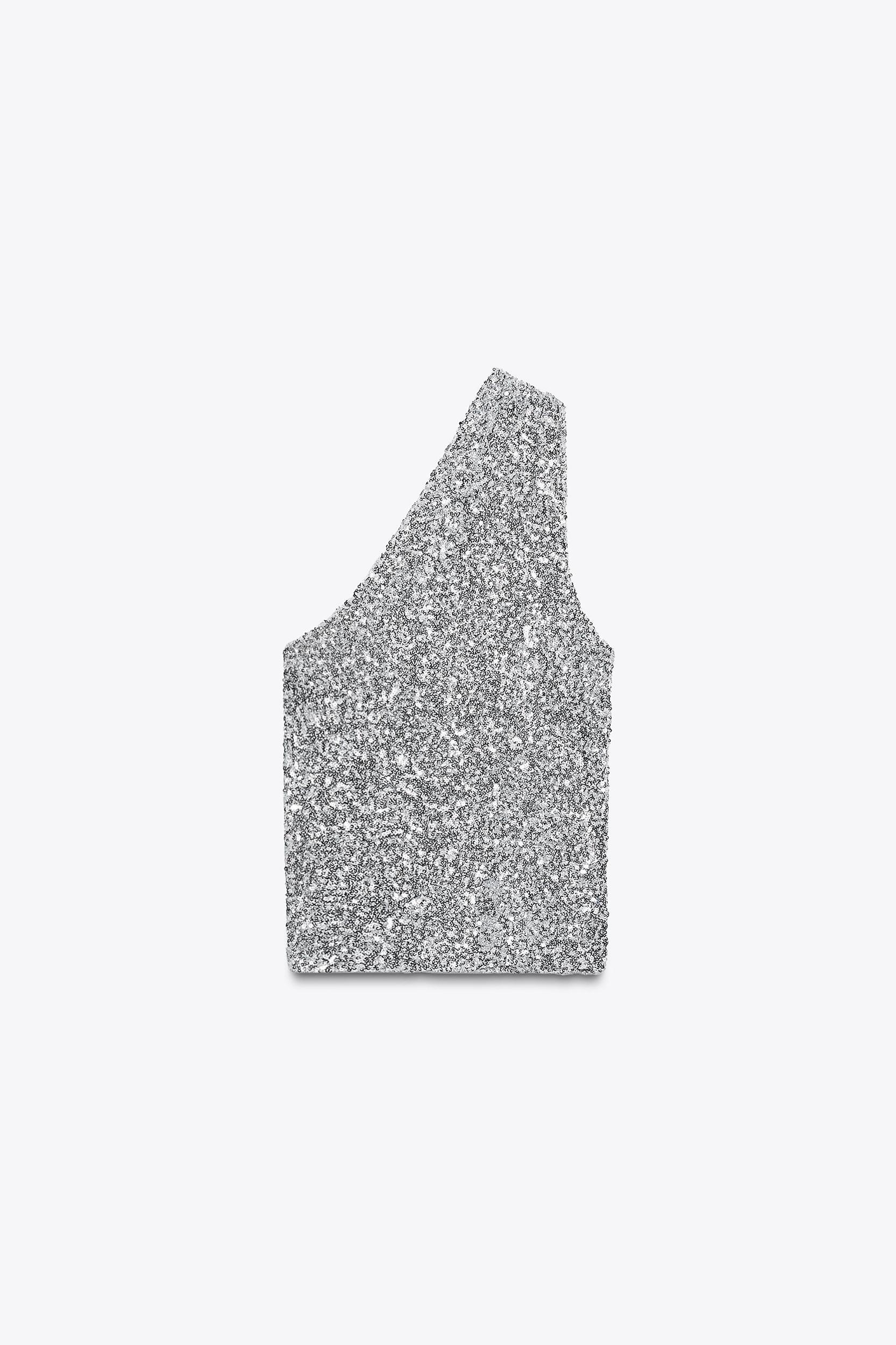 ASYMMETRIC SEQUIN TOP Product Image