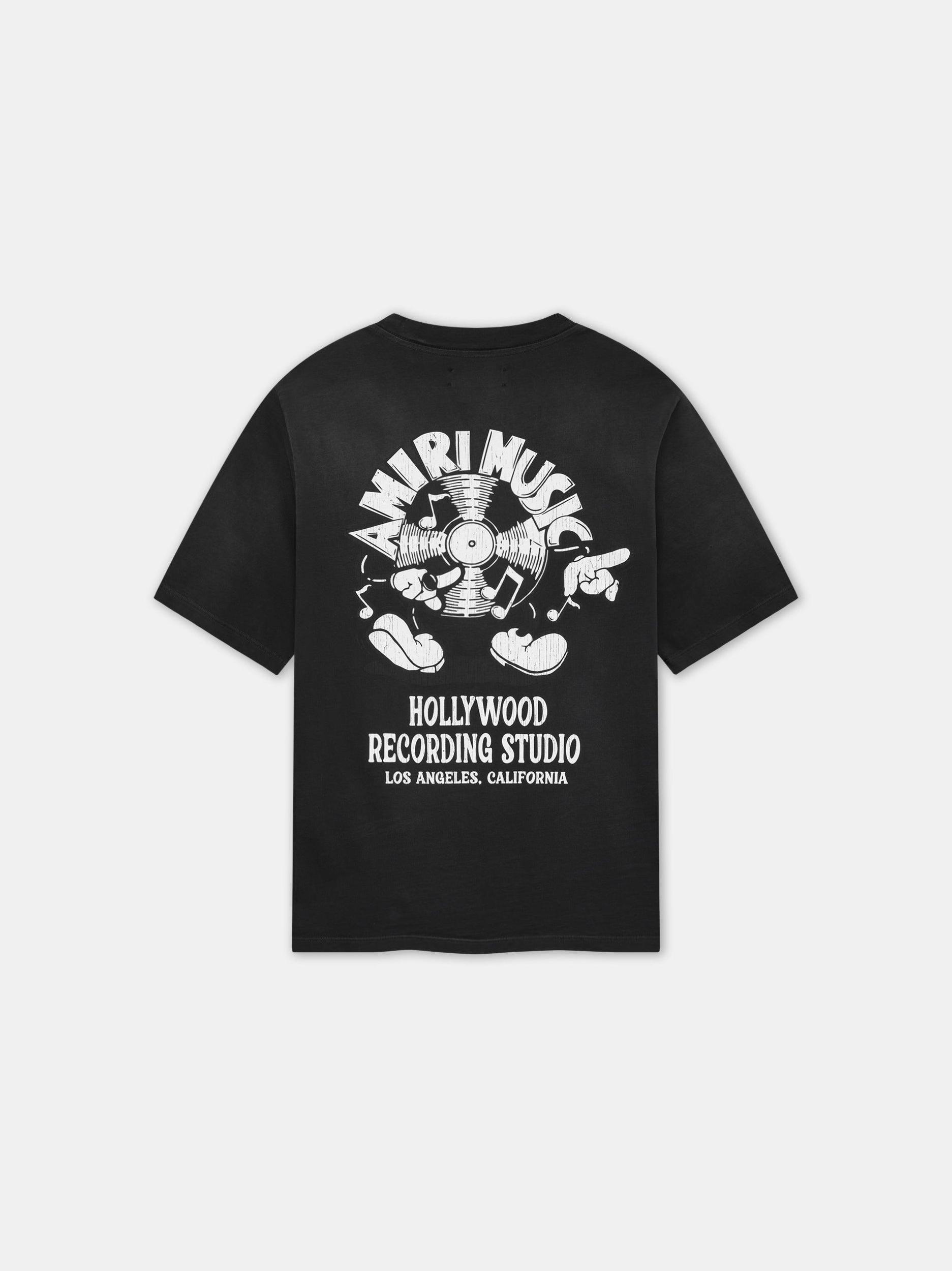 AMIRI MUSIC RECORD TEE - Black Male Product Image