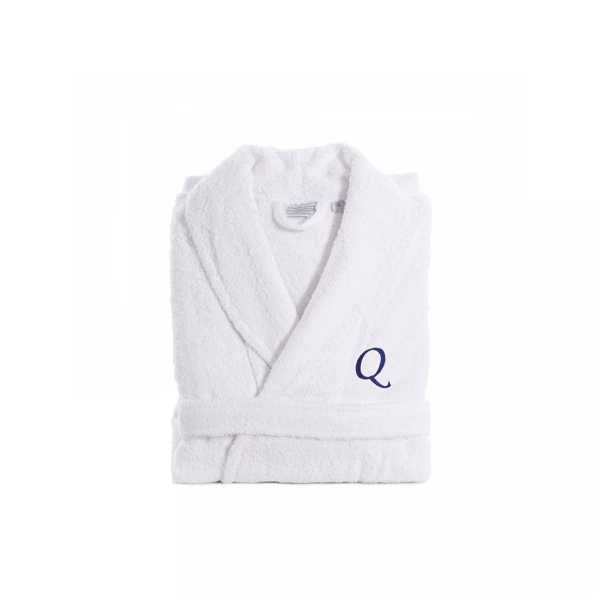 Linum Home Textiles Turkish Cotton Personalized Unisex Embroidered Terry Bathrobe, Women's, Size: Small/Medium, Q Product Image
