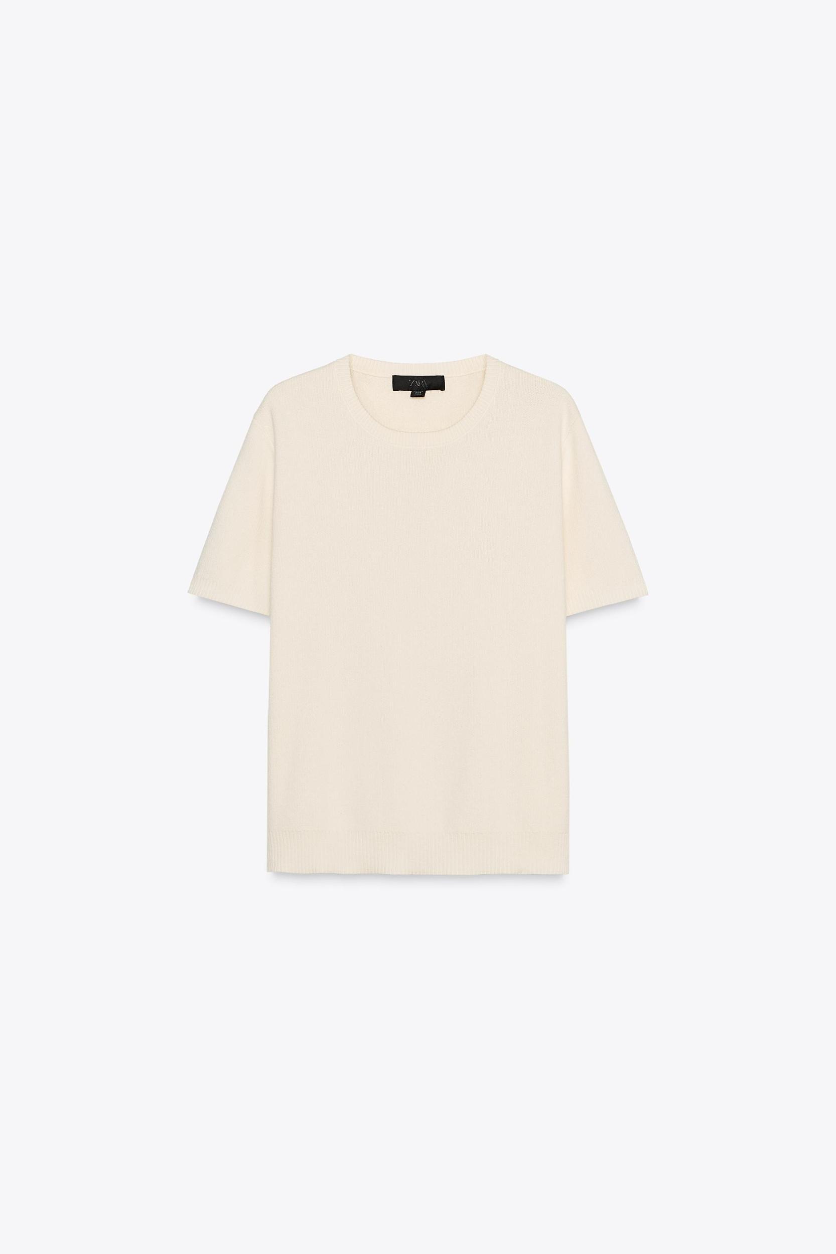 BASIC KNIT SHORT SLEEVE TOP Product Image