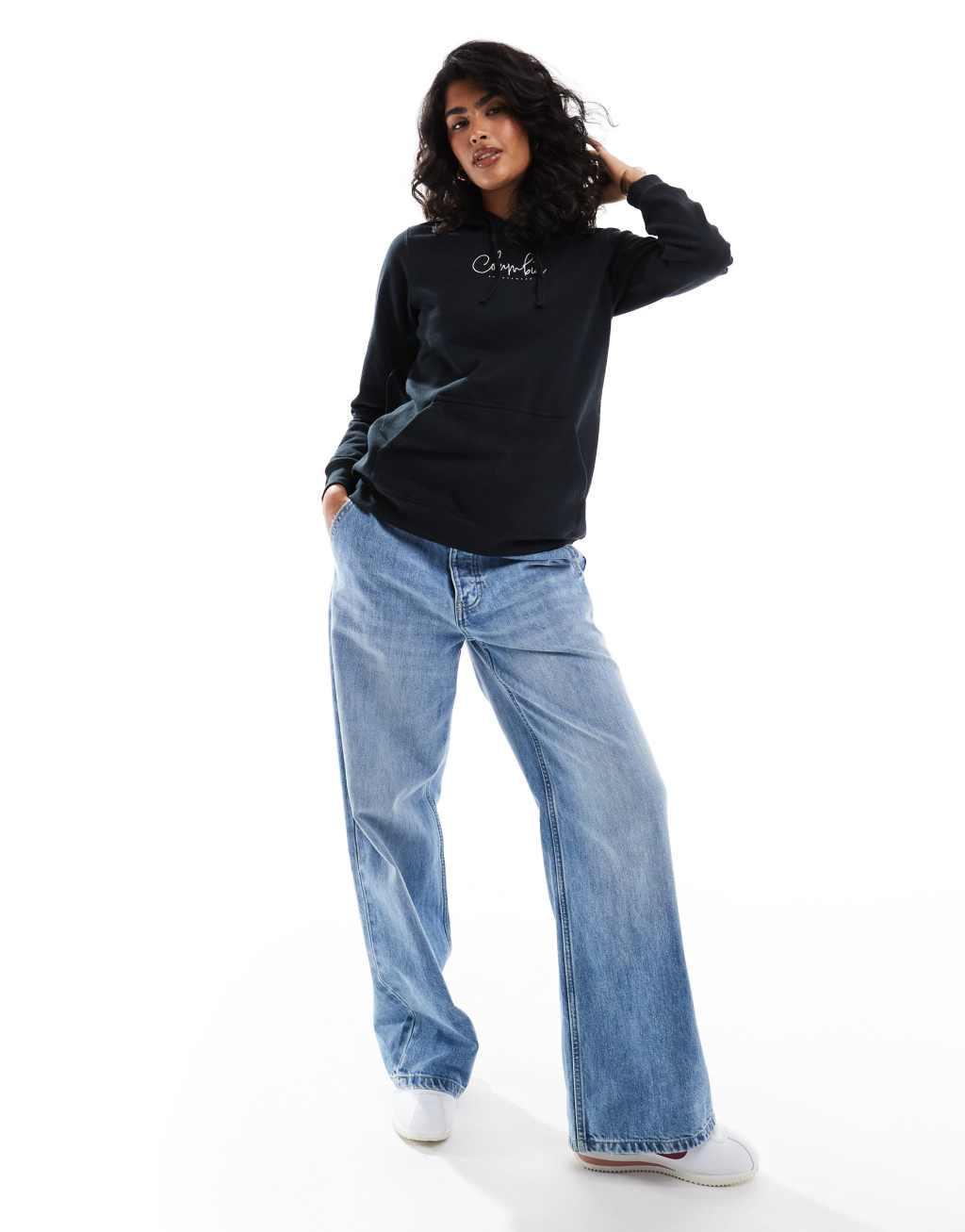 Columbia Trek logo print hoodie in black Product Image