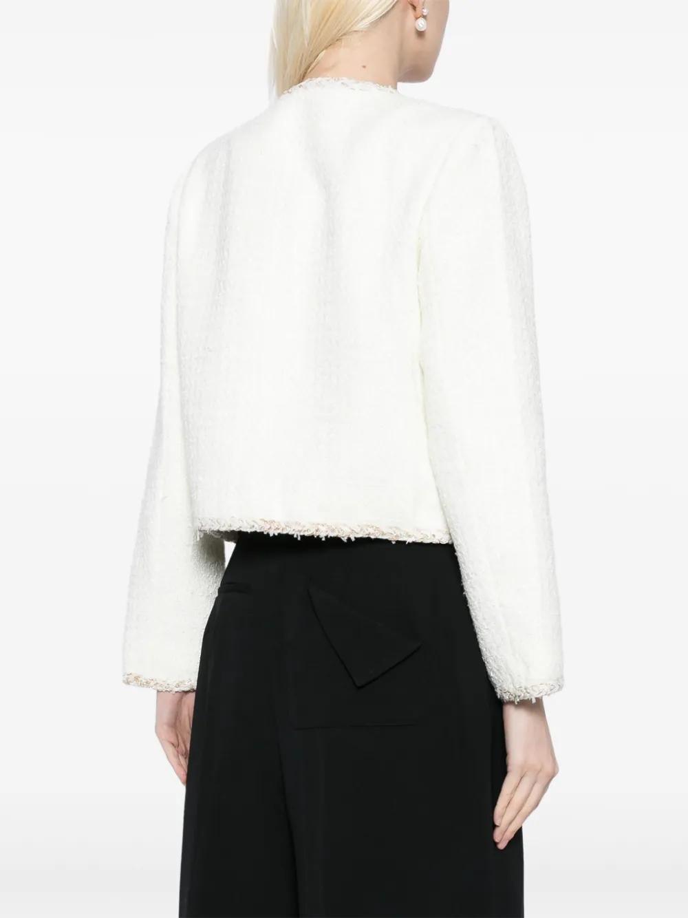 contrasting-trim jacket Product Image