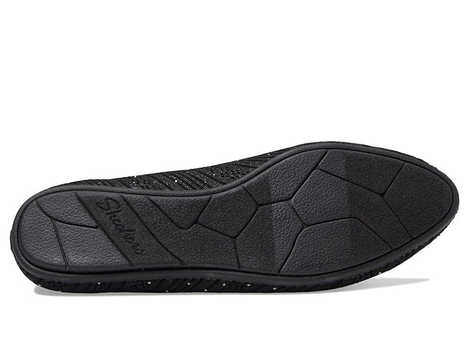 Skechers Cleo® 2.0 Glitzy Daze Women's Flats, Size: 9.5, Black Product Image
