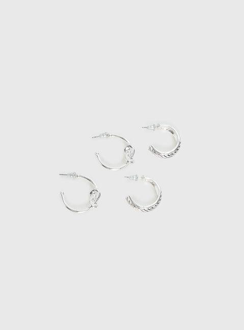 Moonshine Earring Set Silver Product Image