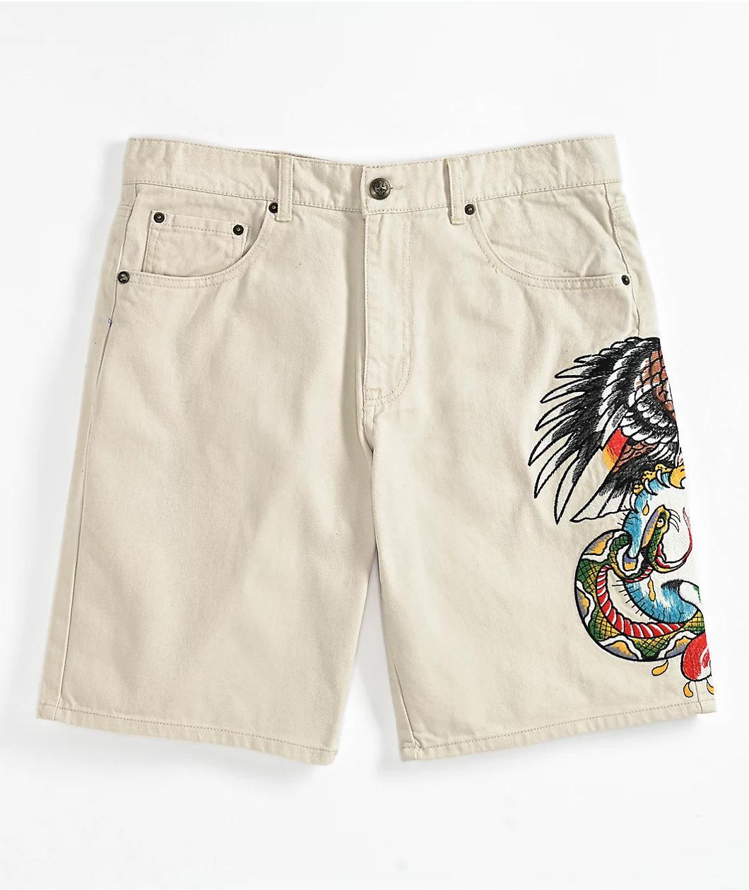 $AD BOYZ by Junior H X Lost Hills Nails Black Mesh Shorts Product Image