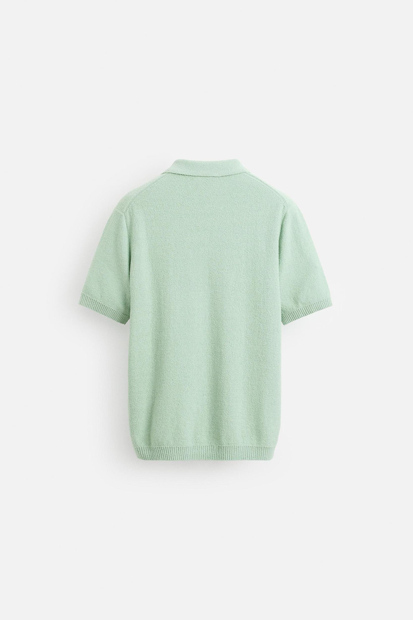 TEXTURED KNIT POLO SHIRT Product Image