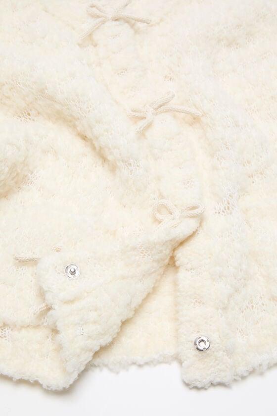 Bow wool cardigan Product Image