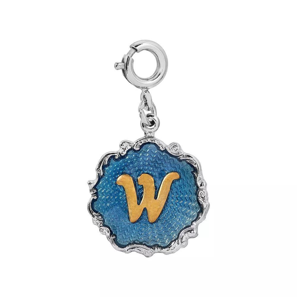 1928 Blue Enamel Initial Charm, Women's, Blue O Product Image