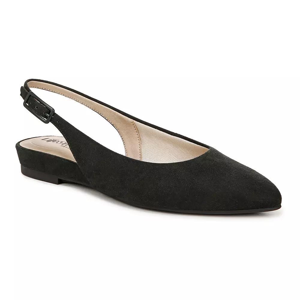 LifeStride Percy Women's Slingback Flats, Size: 5.5, Green Tartan Product Image