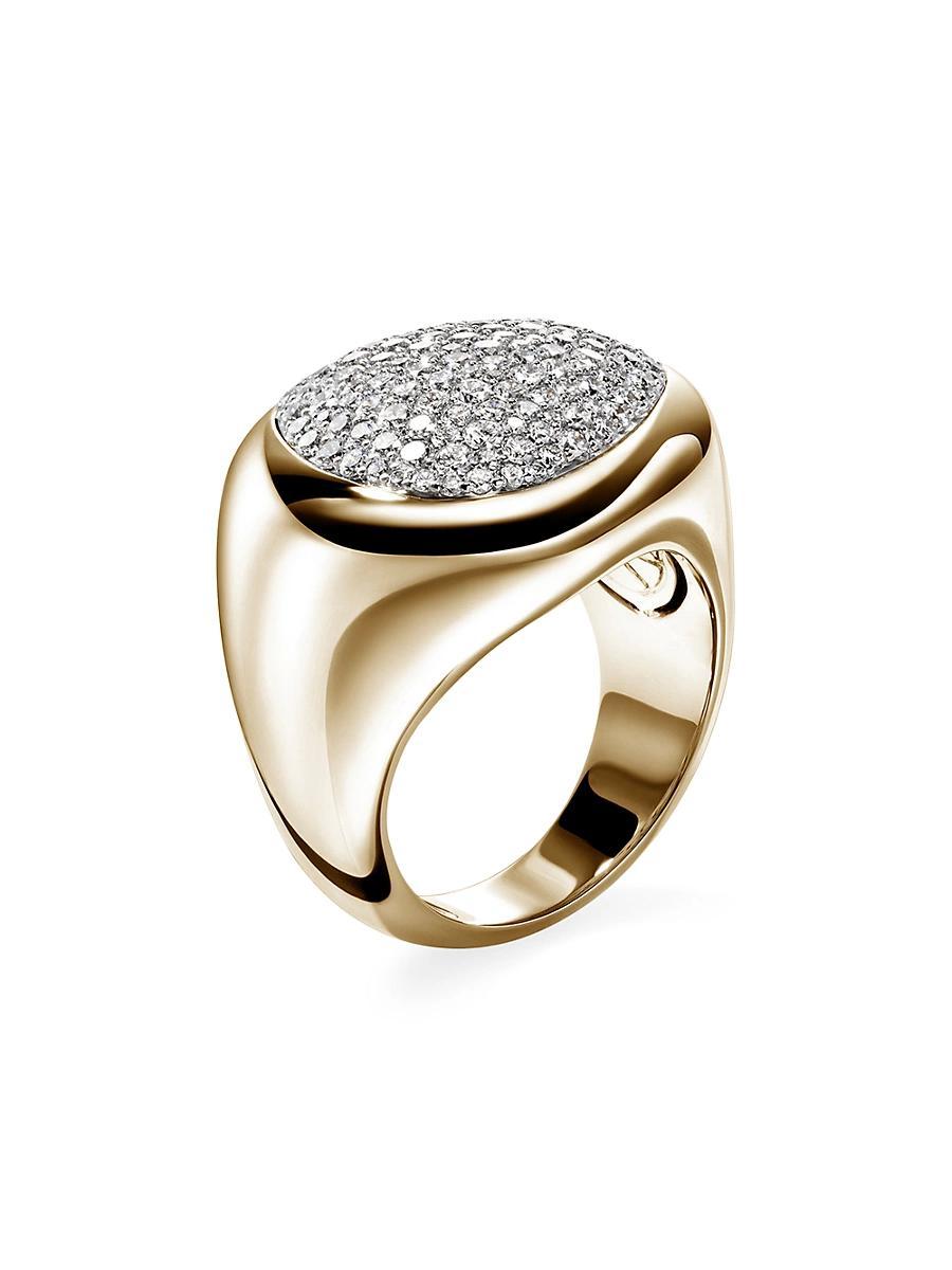 Womens Pebble 14K Yellow Gold & 1.86 TCW Diamond Ring Product Image