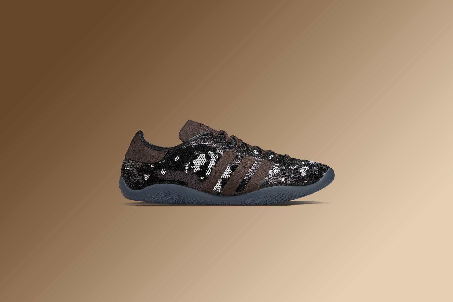 Adidas Originals x Wales Bonner Karintha Sequin - Core Black/Silver Metallic/Dark Brown Male Product Image