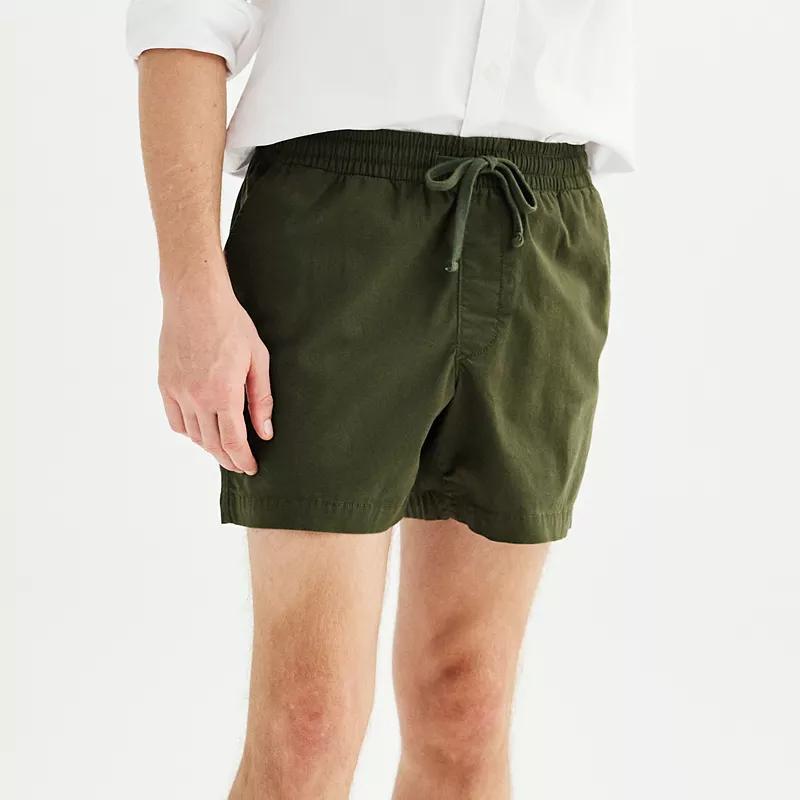 Men's Sonoma Goods For Life® 5" Everyday Pull-On Shorts, Size: XL 5 INCH, Black Copy Product Image