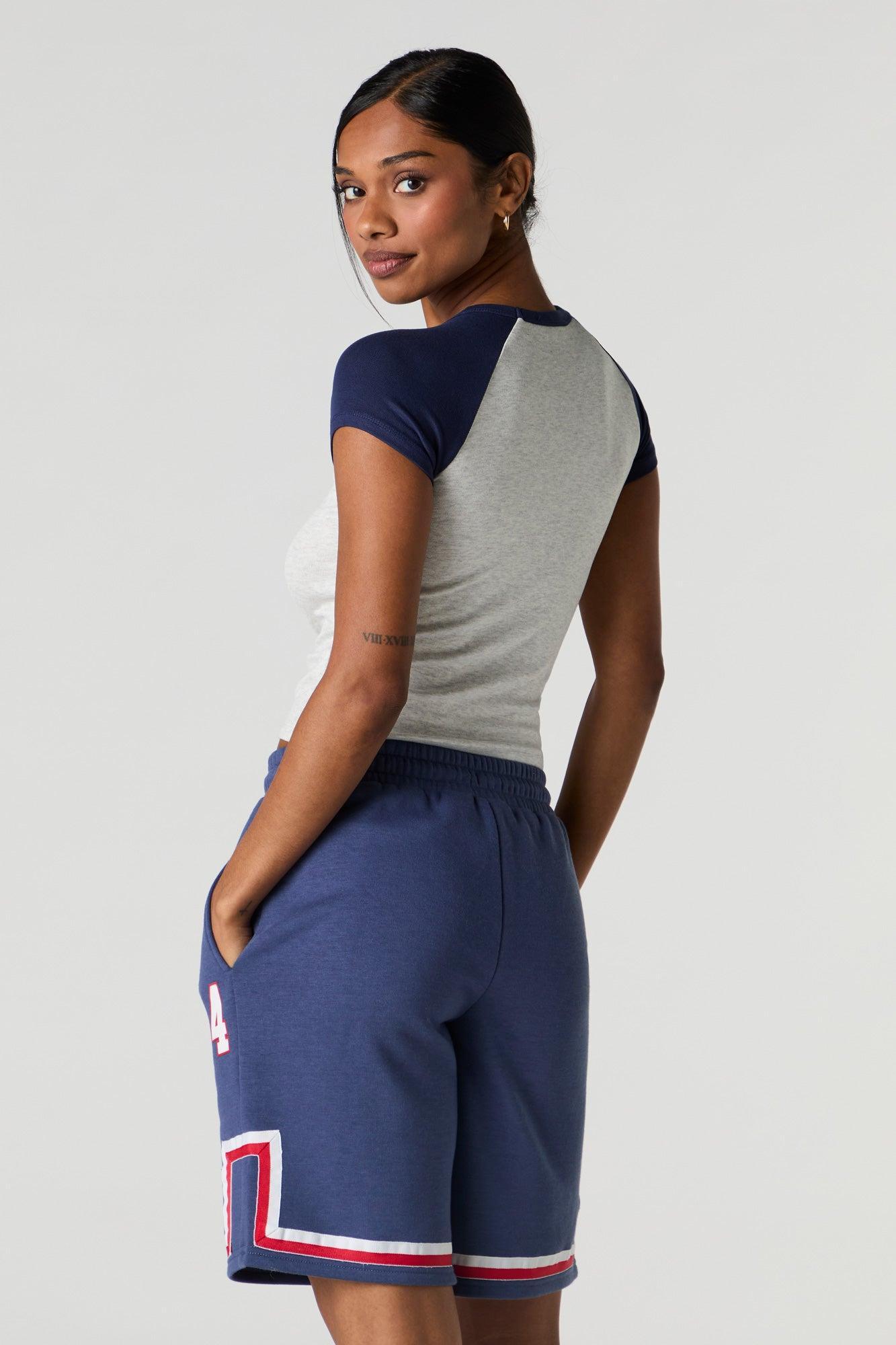 Graphic Fleece Boyfriend Short Female Product Image