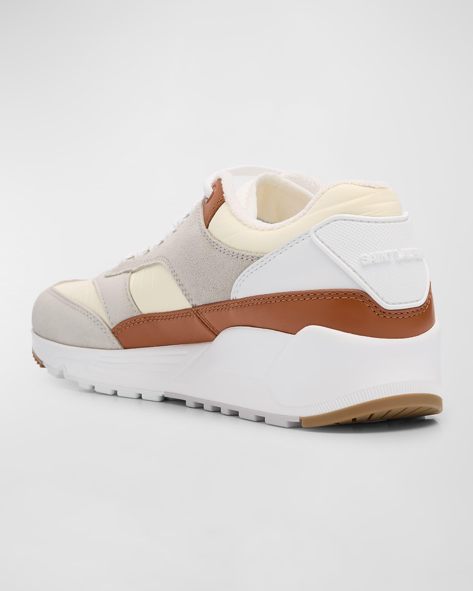 Men's Bump 15 Nylon and Leather Low-Top Sneakers Product Image
