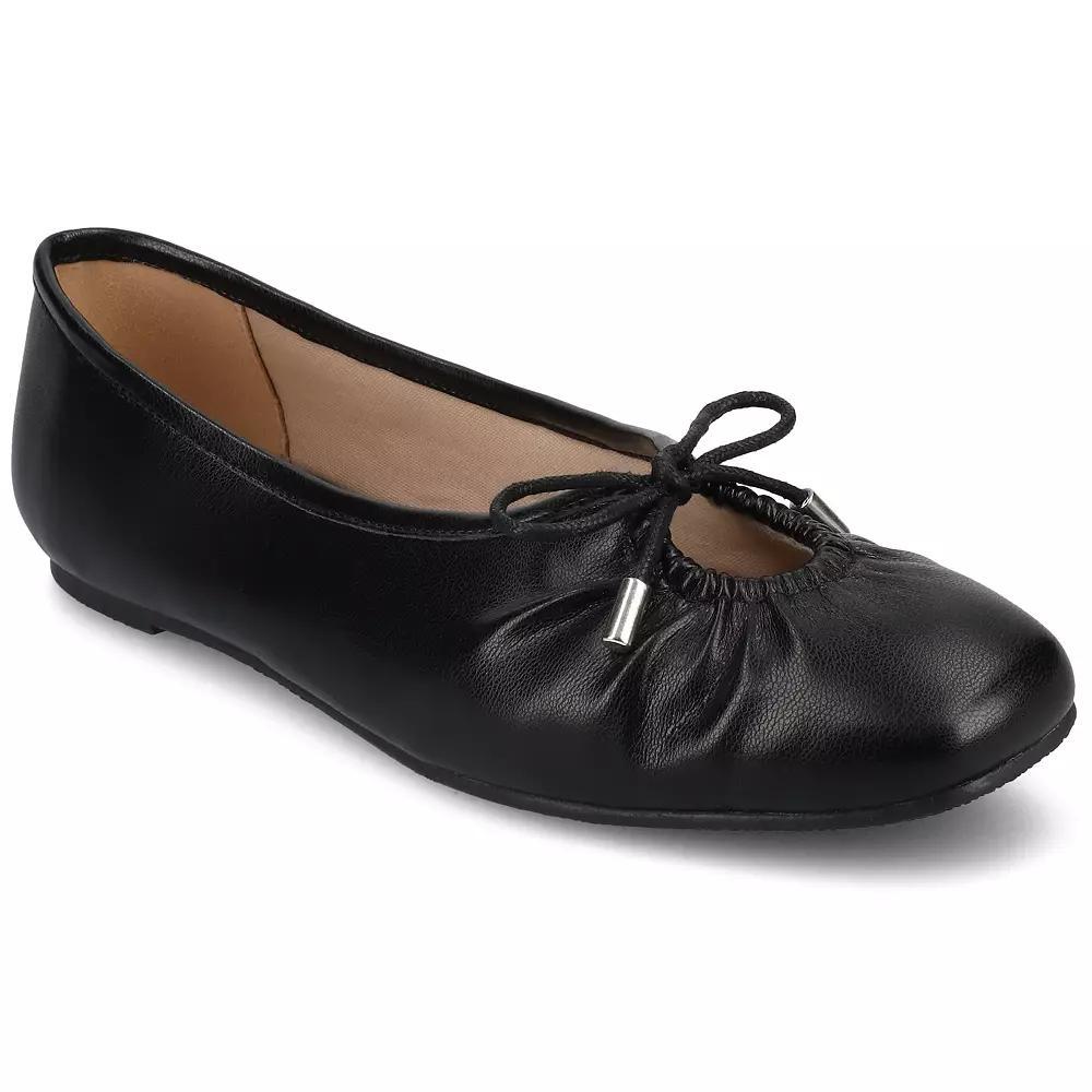 Journee Callee Medium and Wide Width Womens Ballet Bow Slip-On Dress Flats Product Image