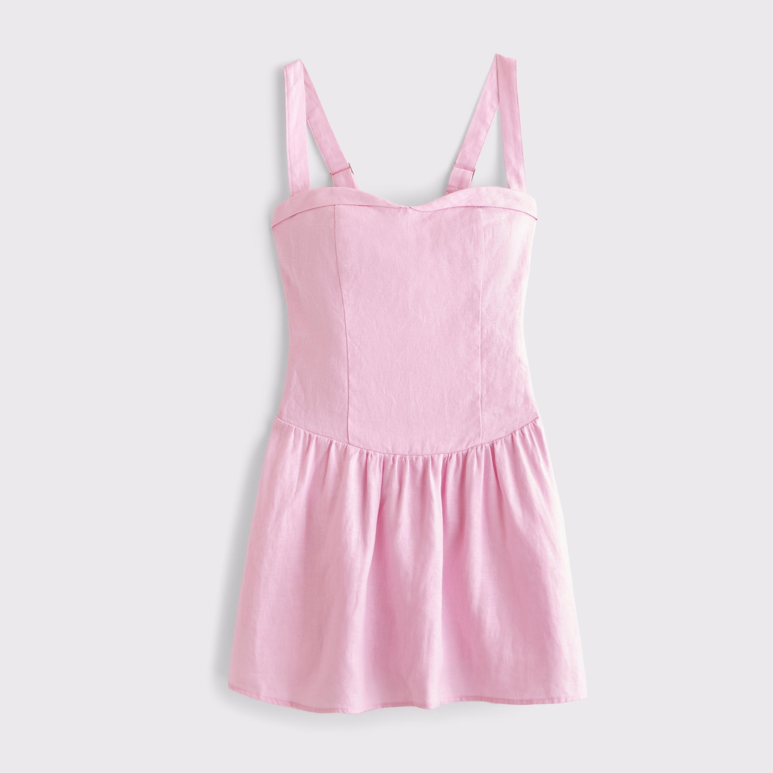 Premium Linen Drop-Waist Skort Product Image