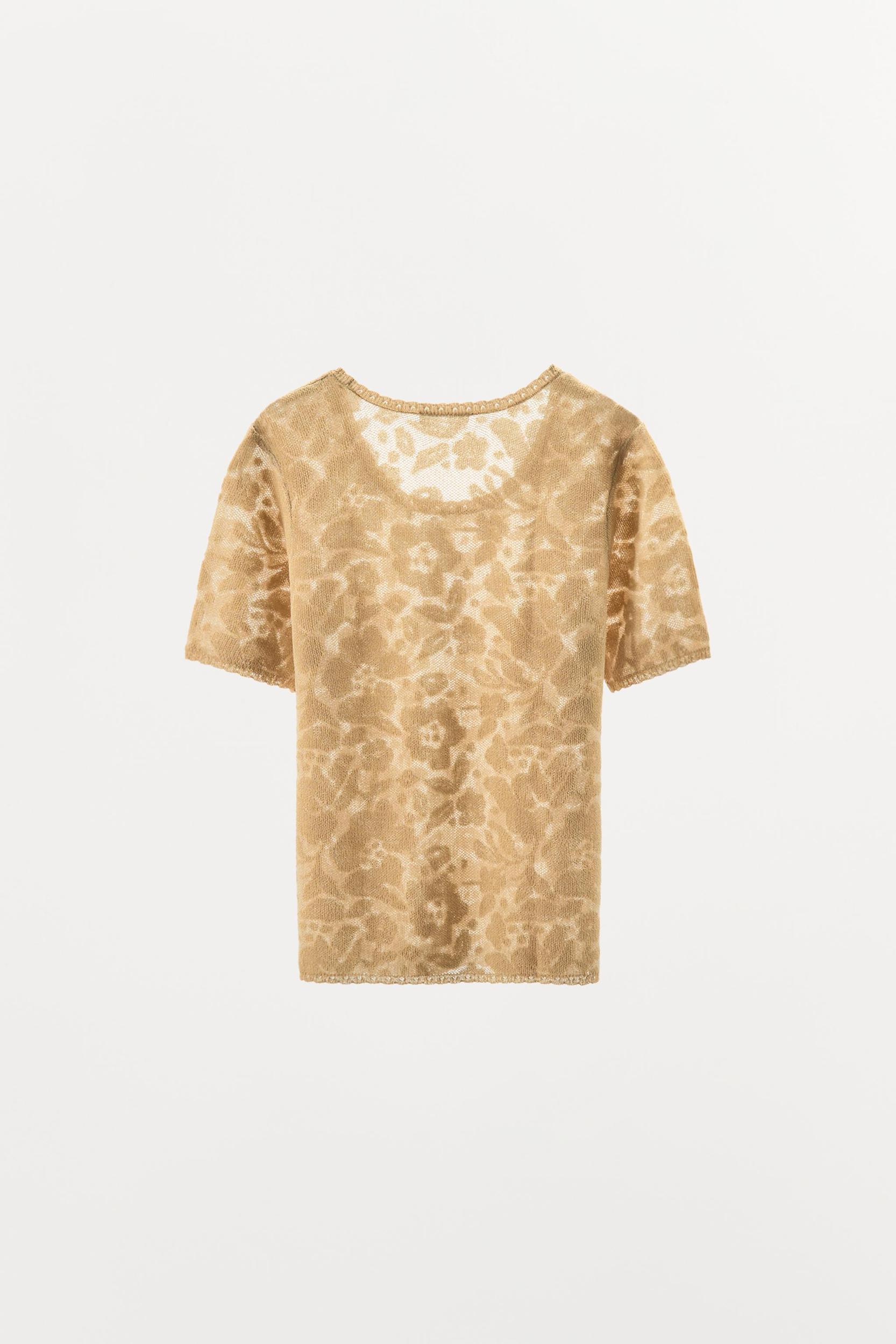 JACQUARD KNIT T-SHIRT Product Image