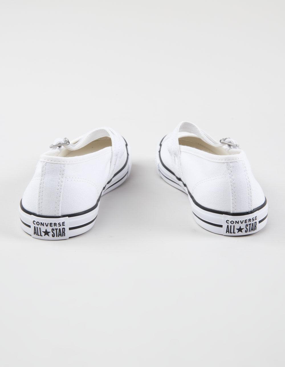 CONVERSE Chuck Taylor All Star Dainty Mary Jane Womens Shoes - WHITE Product Image