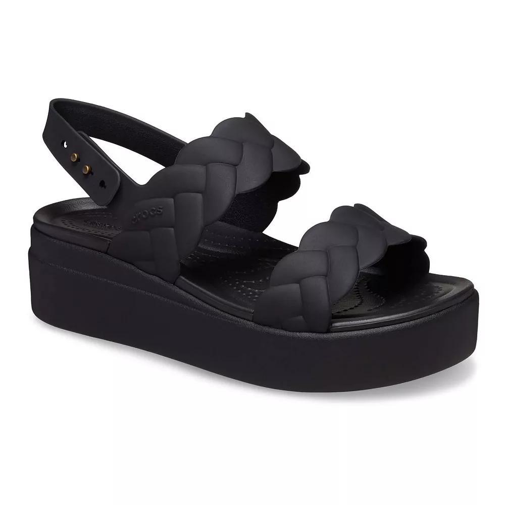 Crocs Brooklyn Woven Upper Women's Sandals, Size: 10, Black Product Image