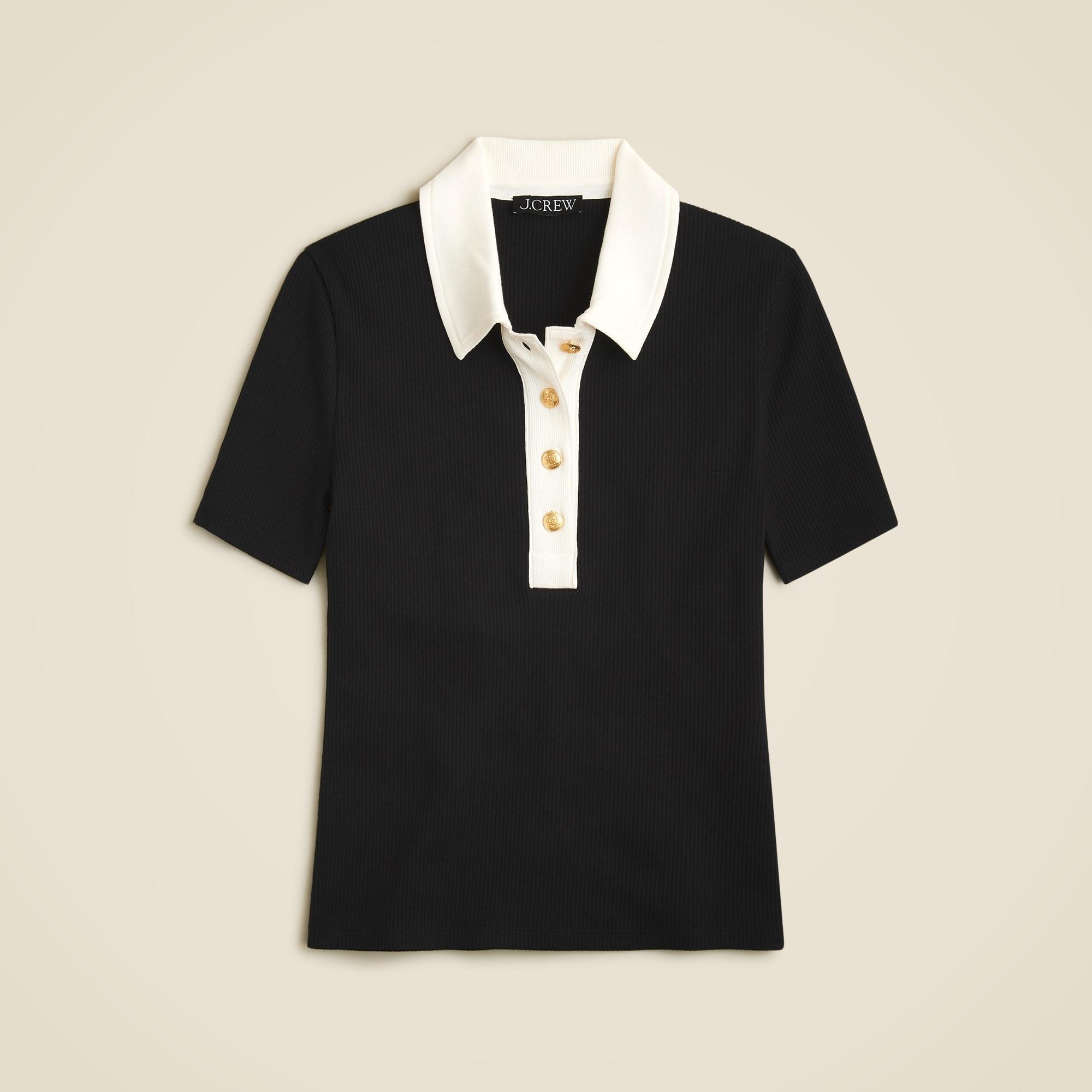 Vintage rib polo T-shirt Product Image