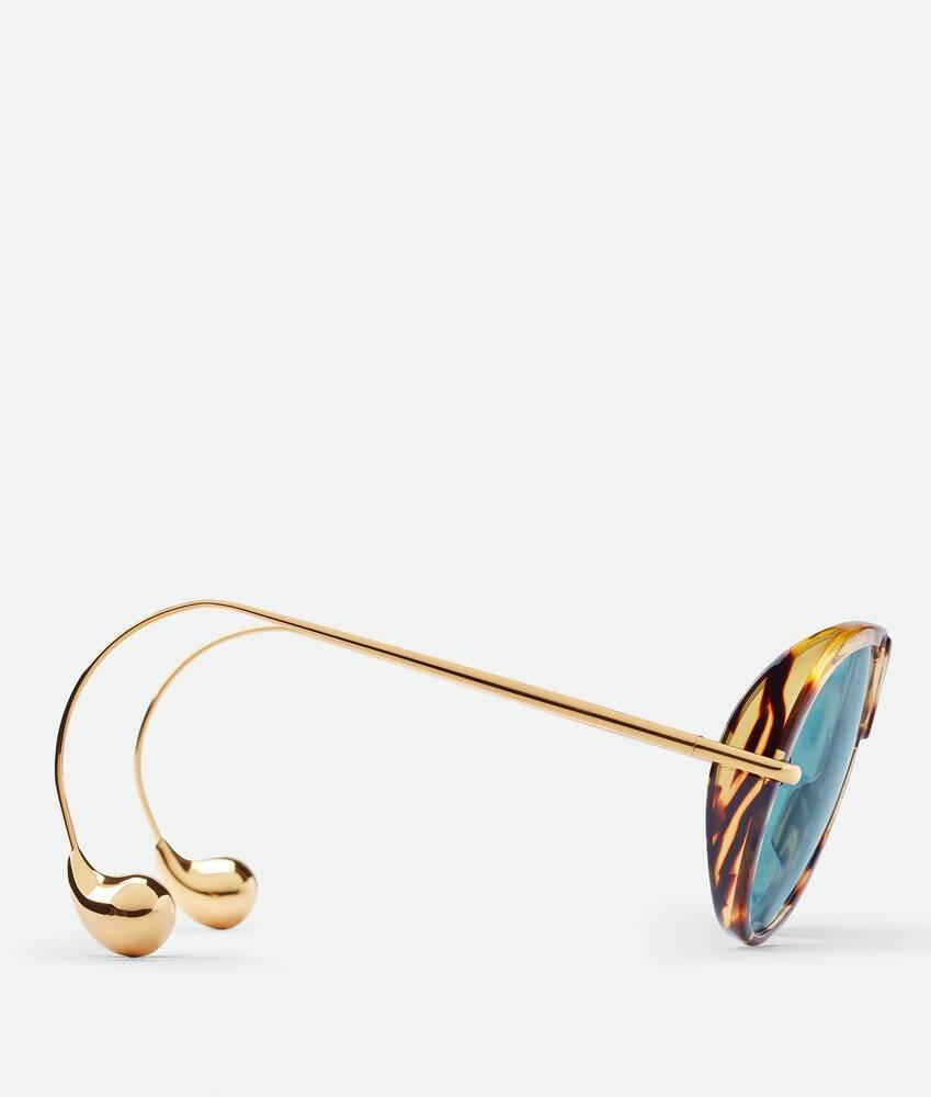 Drop Aviator Sunglasses in Havana/green Product Image