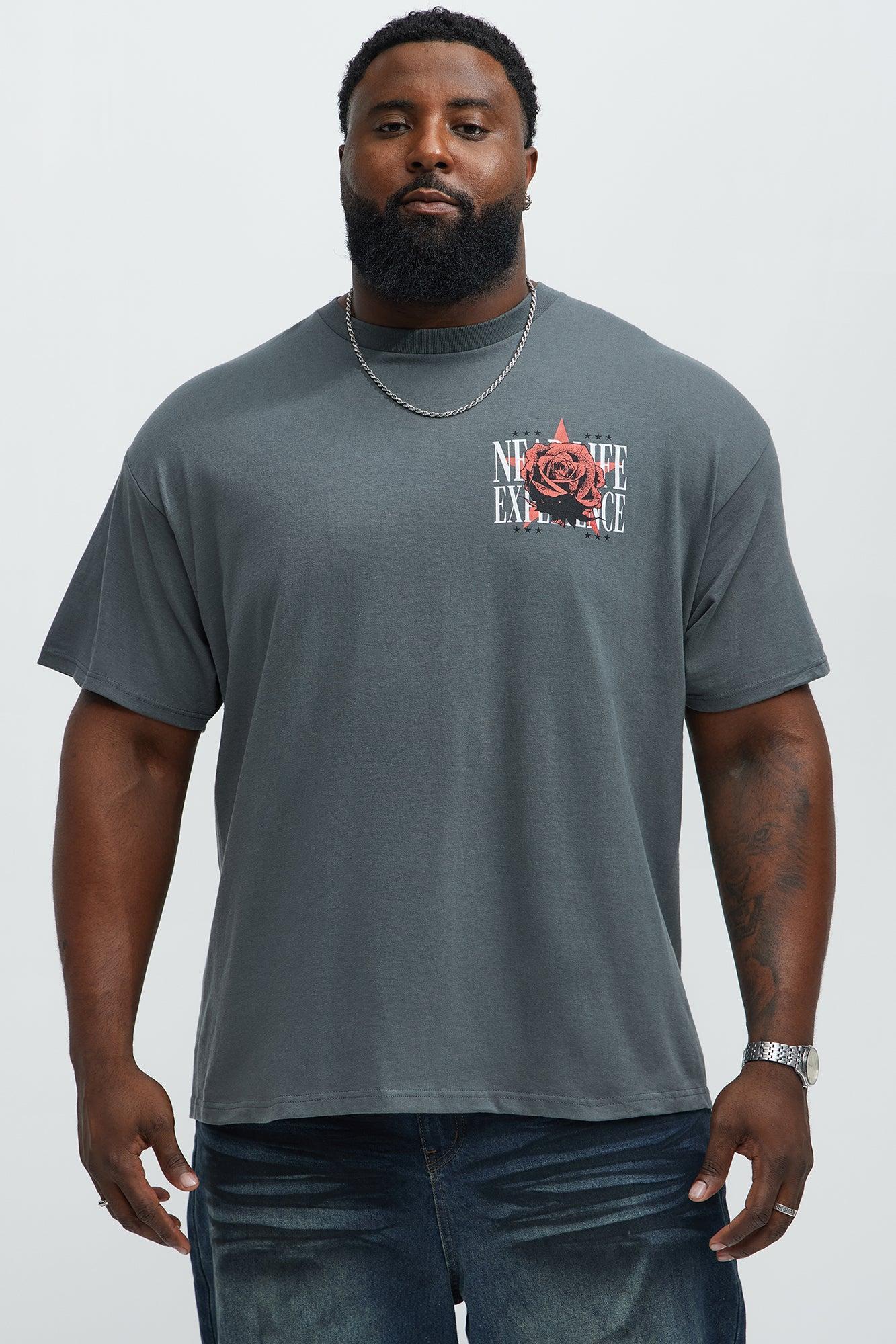 Clinging To Power Short Sleeve Tee - Grey Product Image