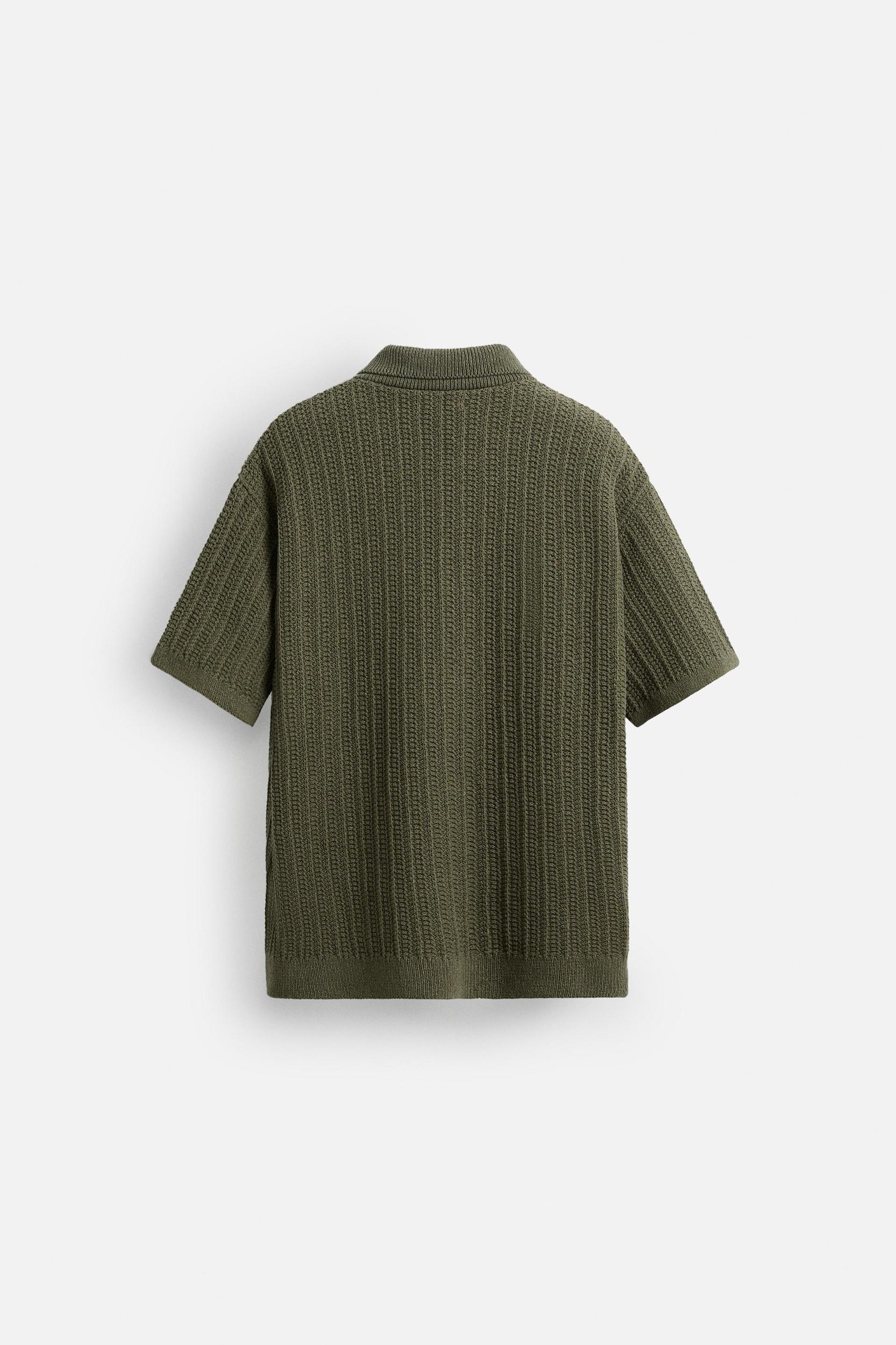 TEXTURED KNIT SHIRT Product Image