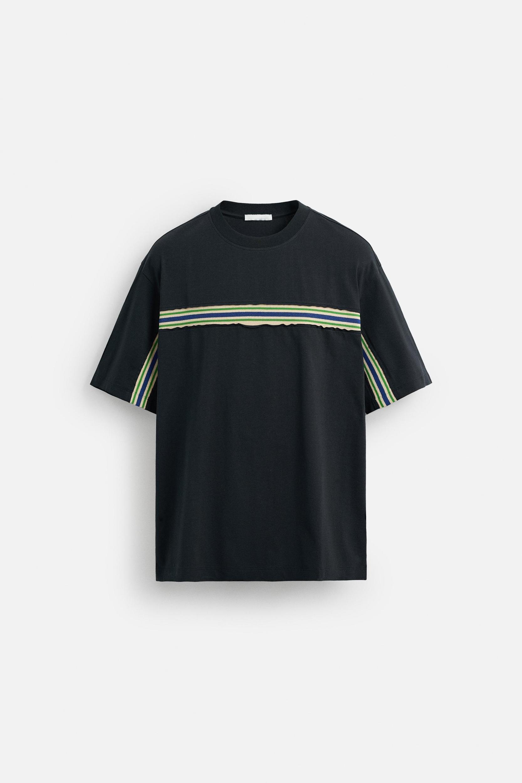 CONTRAST STRIPE T-SHIRT Product Image