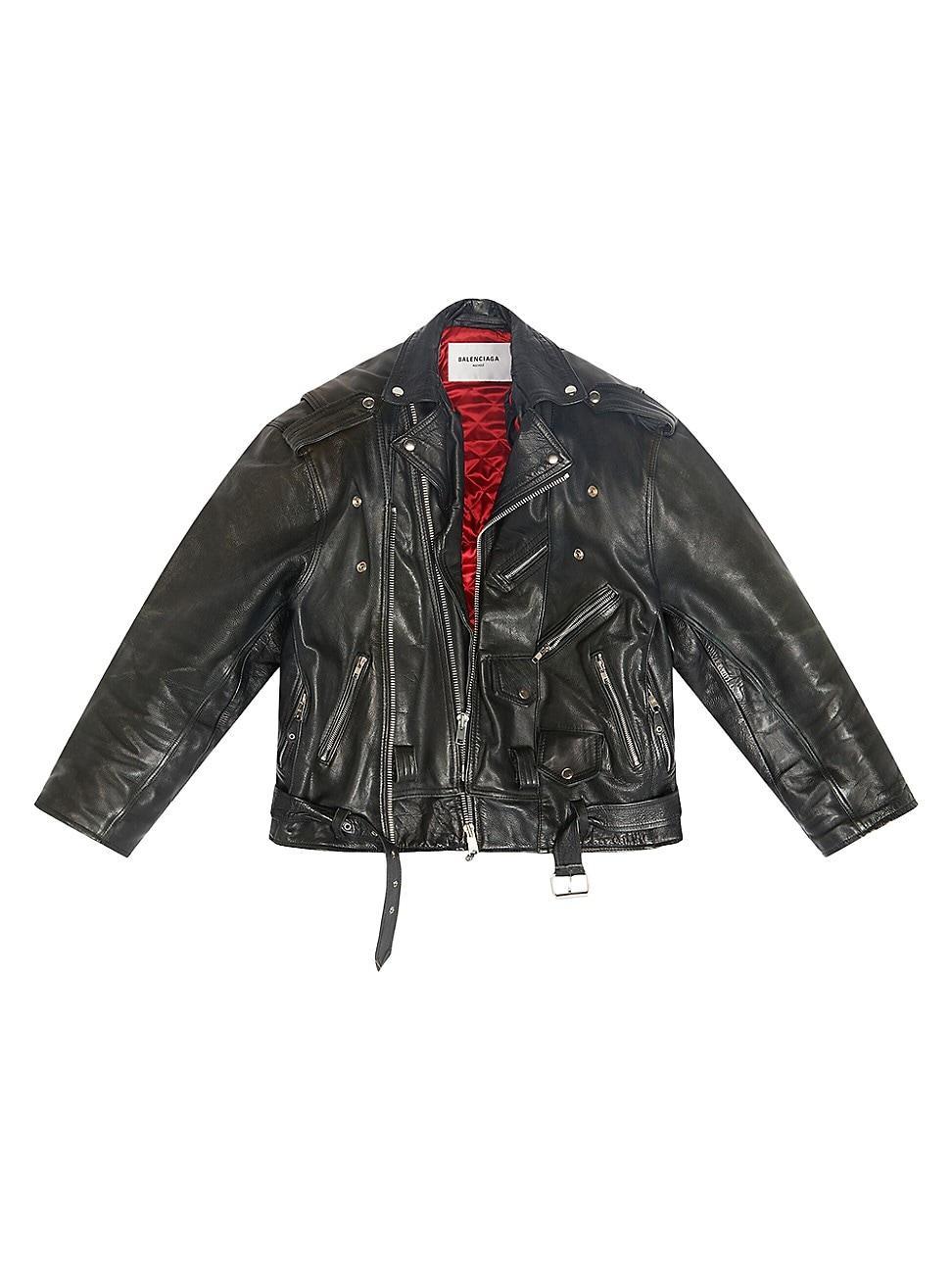 Mens Upcycled Biker Jacket Product Image